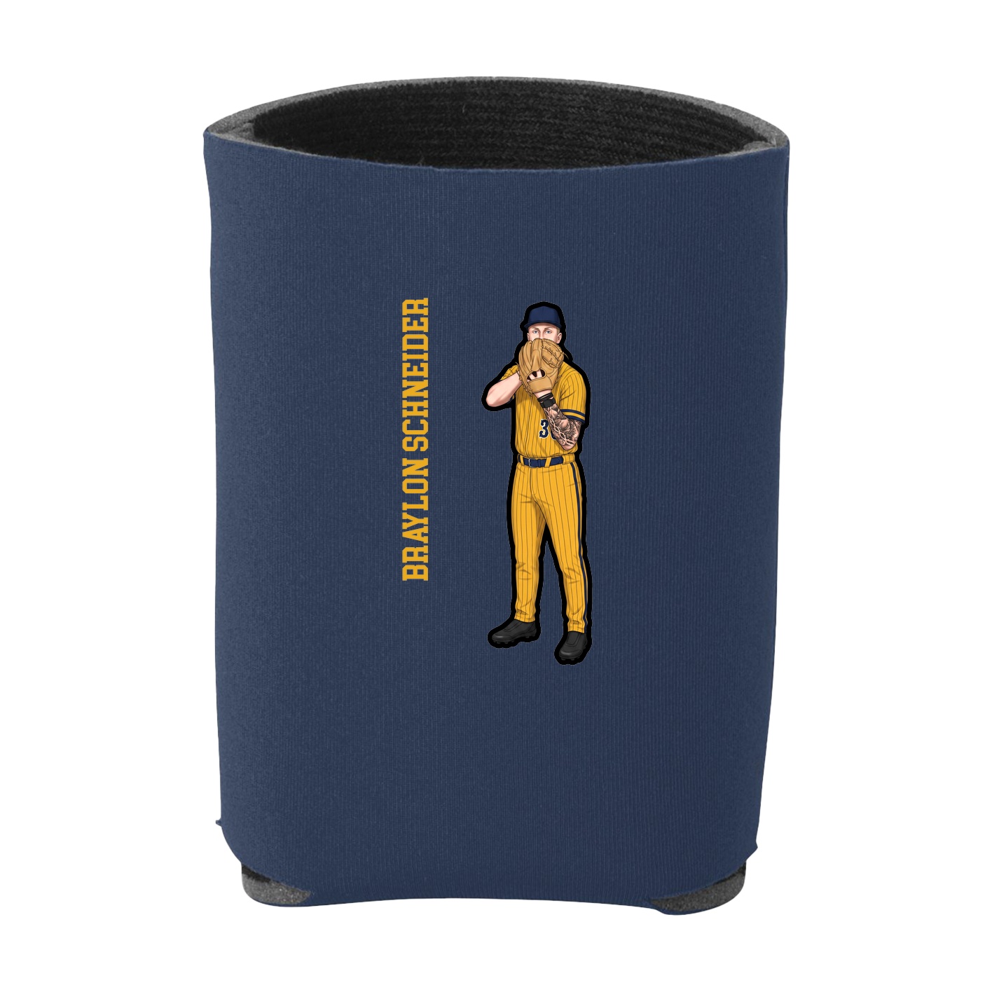 Can Holder — Name Vertical in Navy