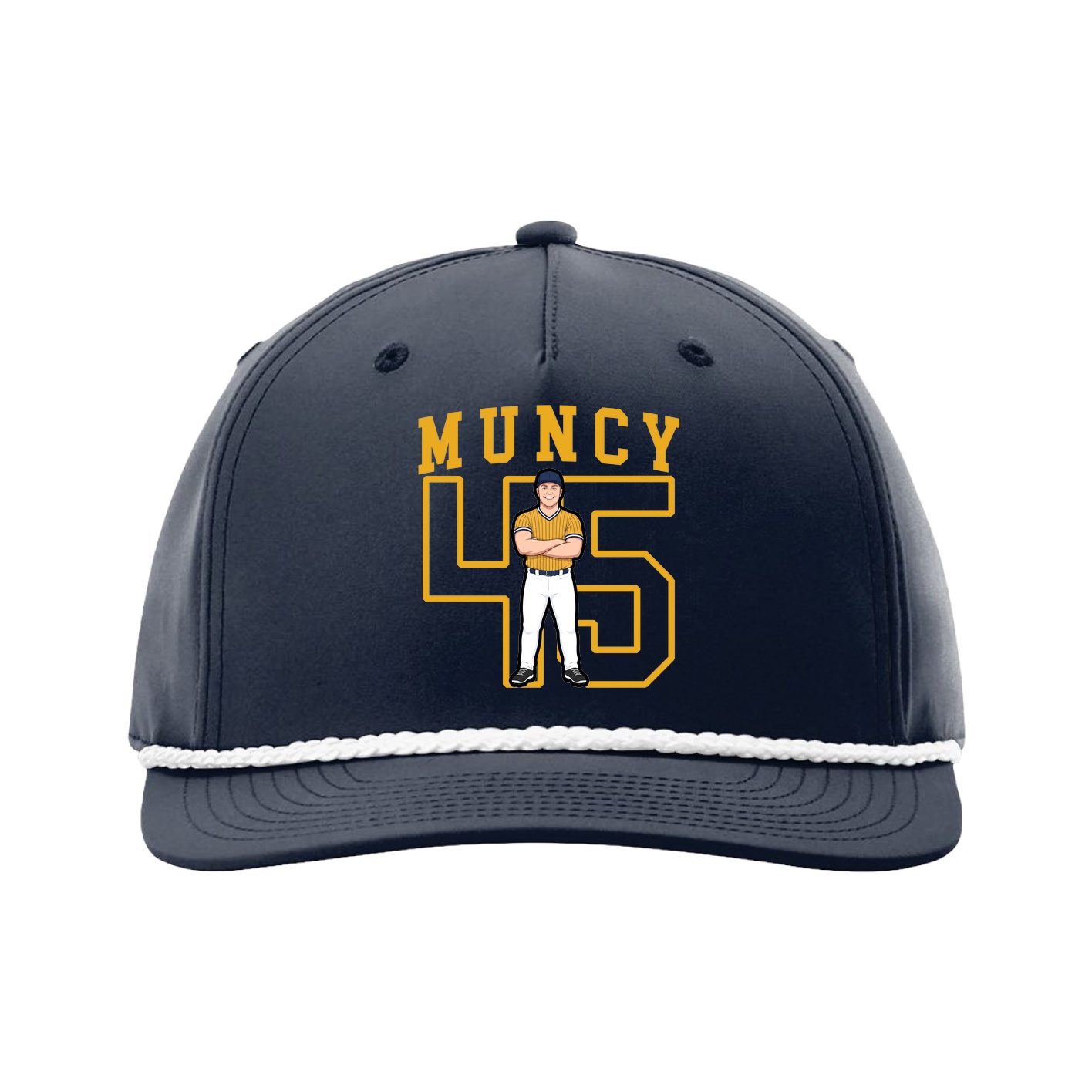 Five-Panel Classic Rope Cap — Shirsey in Navy