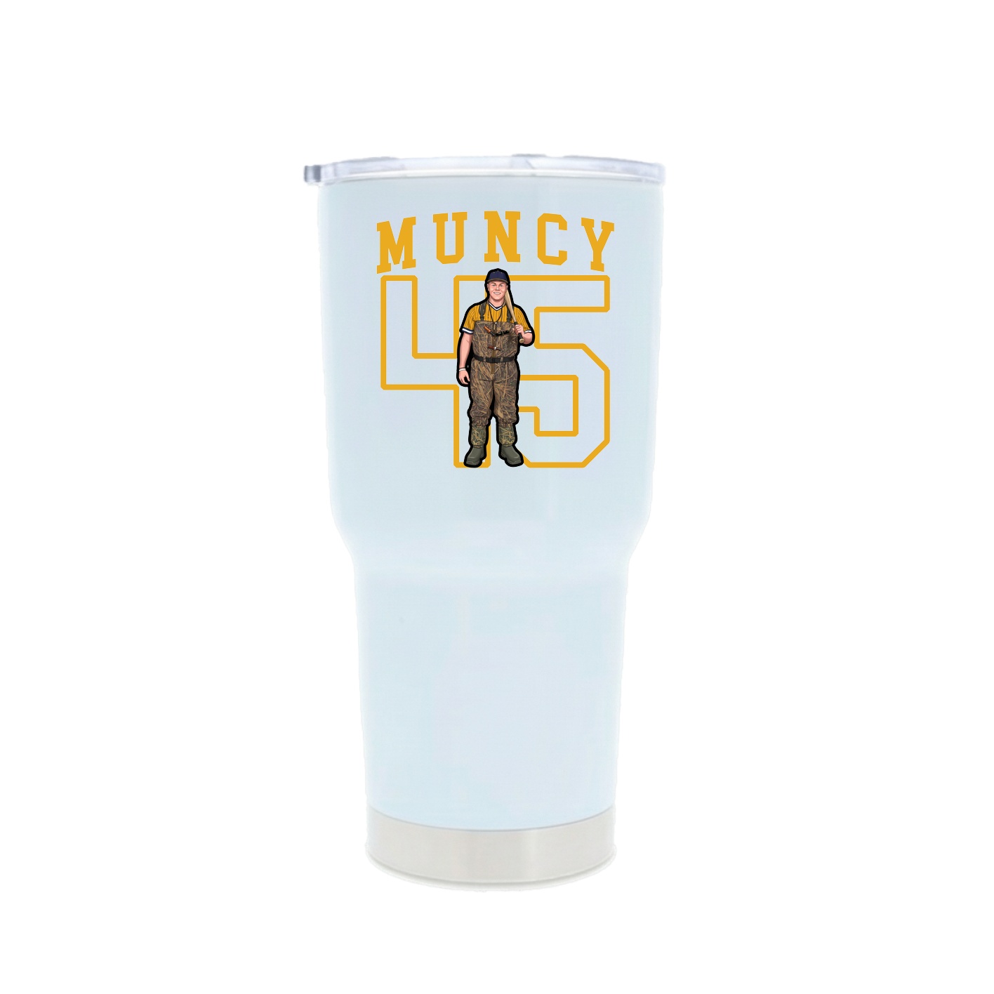 30oz Stainless Steel Tumbler — Shirsey in White