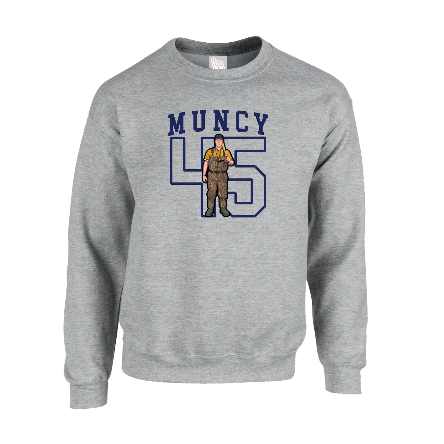 Fleece Crew — Shirsey in Grey