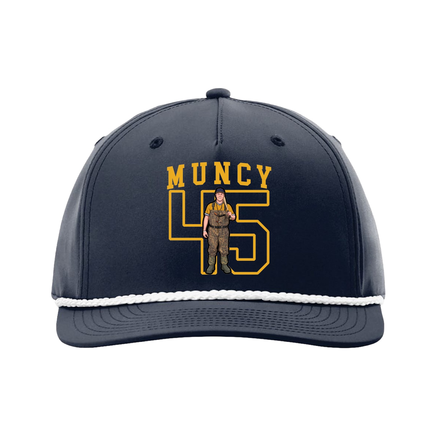 Five-Panel Classic Rope Cap — Shirsey in Navy