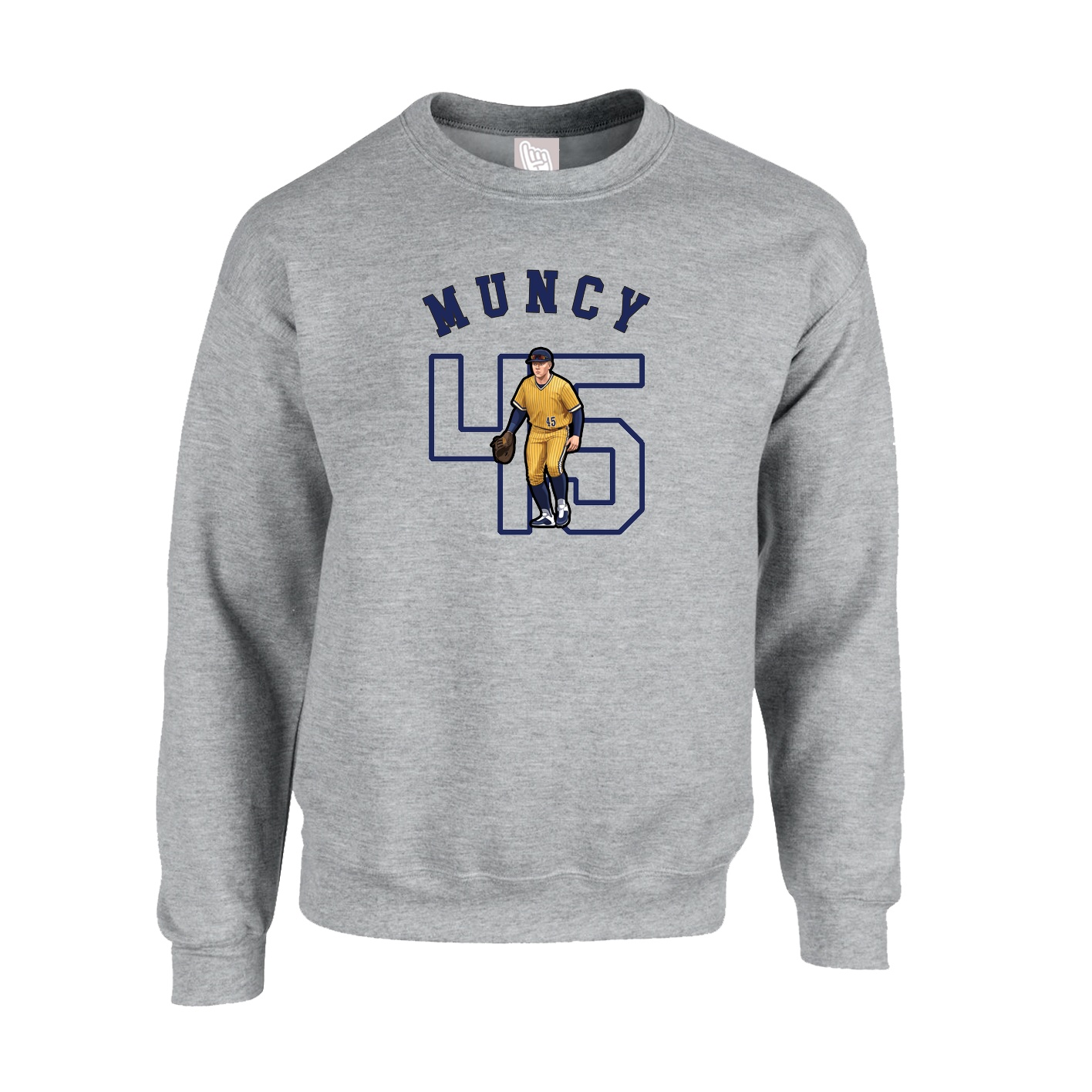 Fleece Crew — Shirsey Arch in Grey