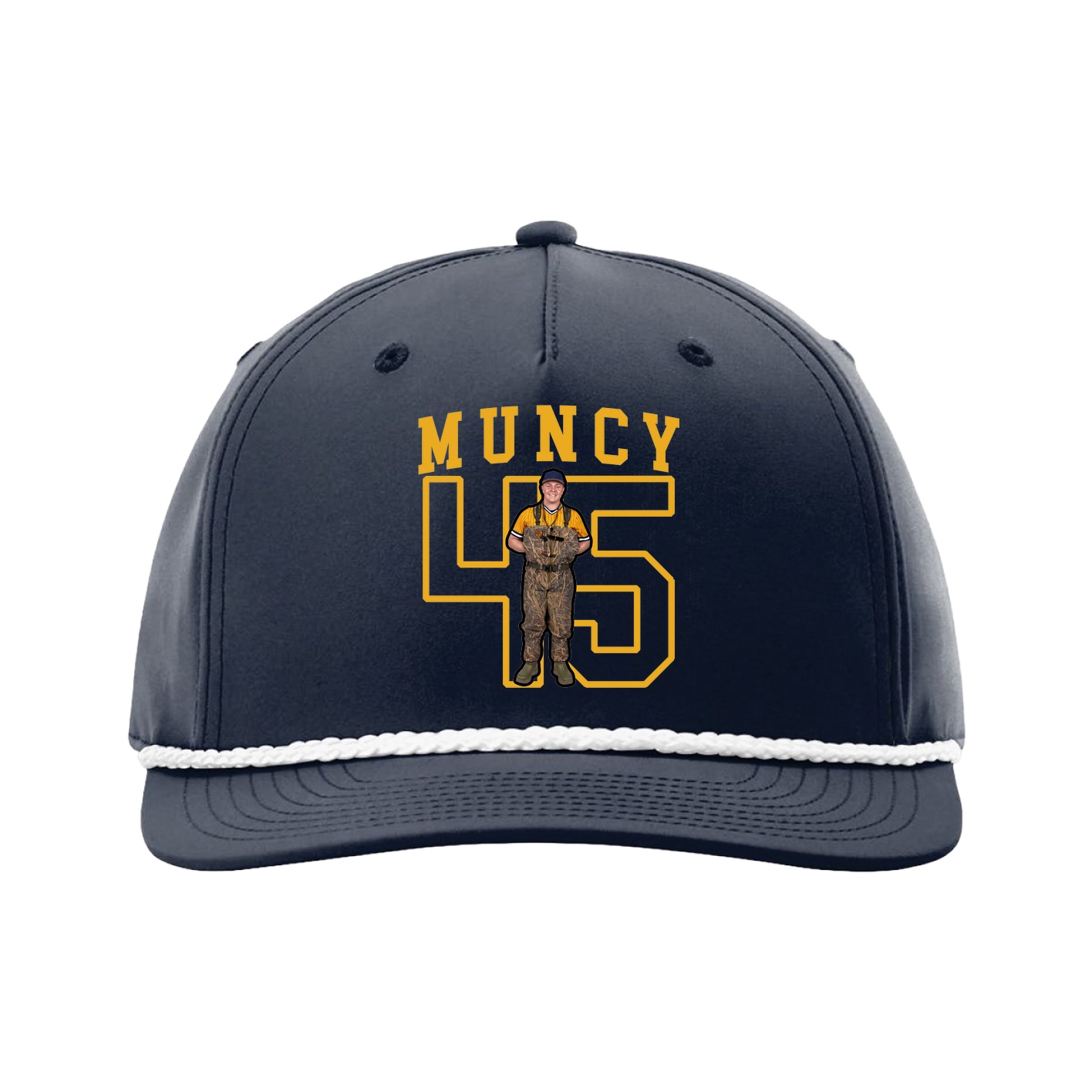 Five-Panel Classic Rope Cap — Shirsey in Navy