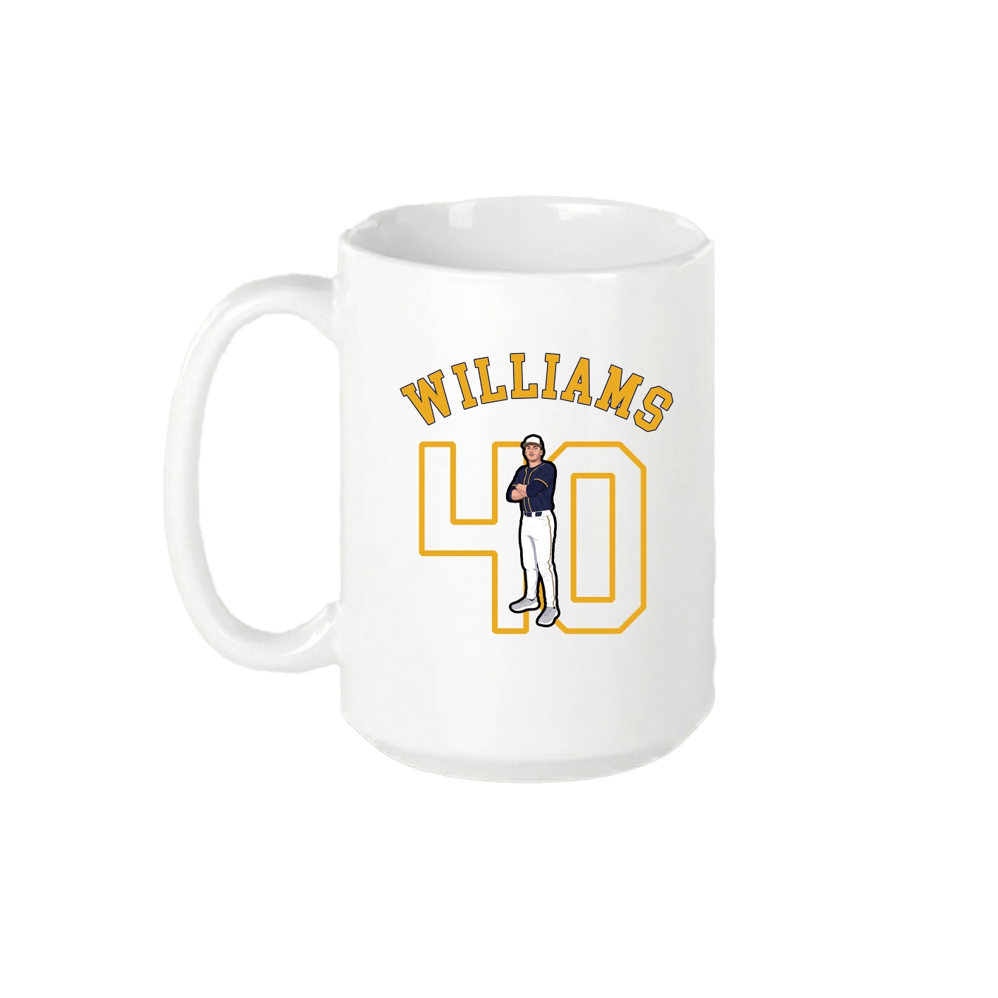 15oz Coffee Mug — Shirsey Arch in White