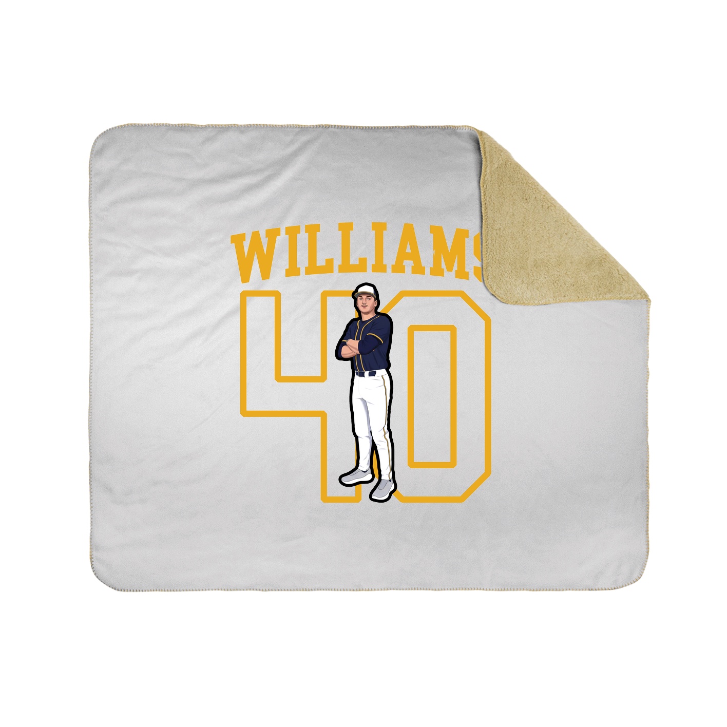 Throw Blanket — Shirsey in White