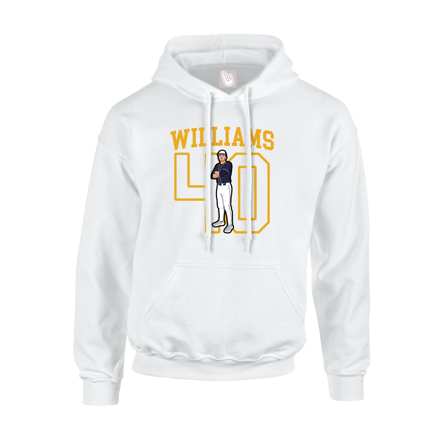 Hoodie — Shirsey in White