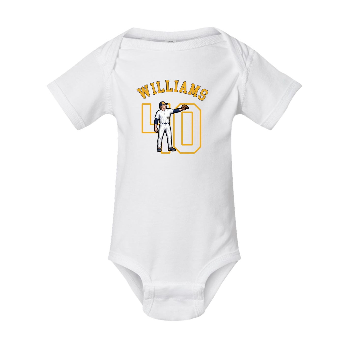 Baby Onesie — Shirsey Arch in White