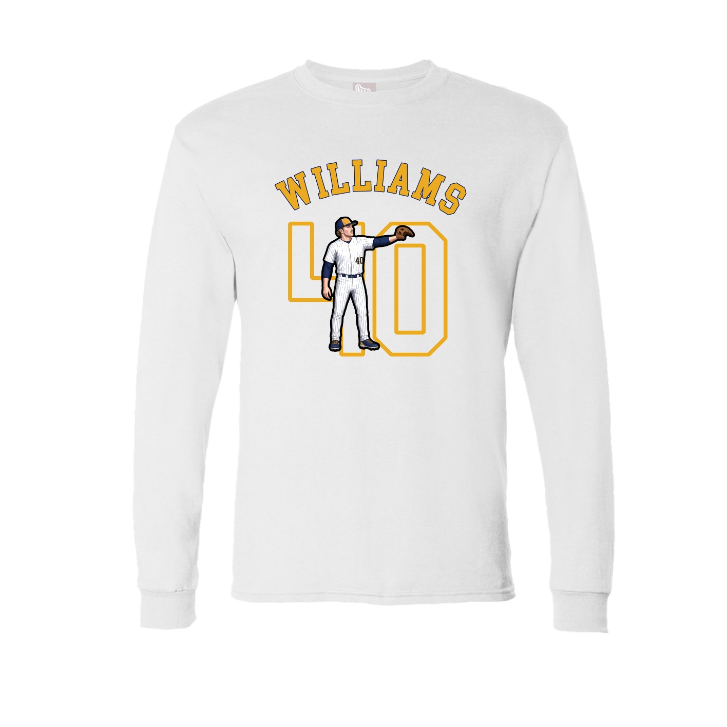 Long Sleeve Tee — Shirsey Arch in White