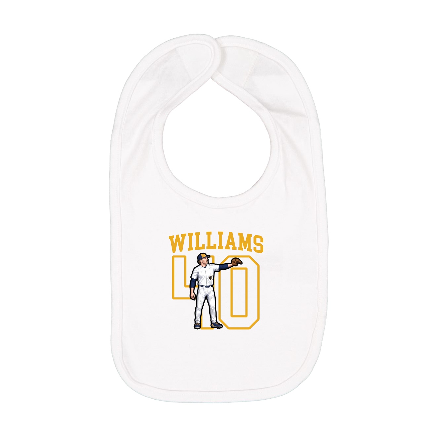 Infant Bib — Shirsey in White