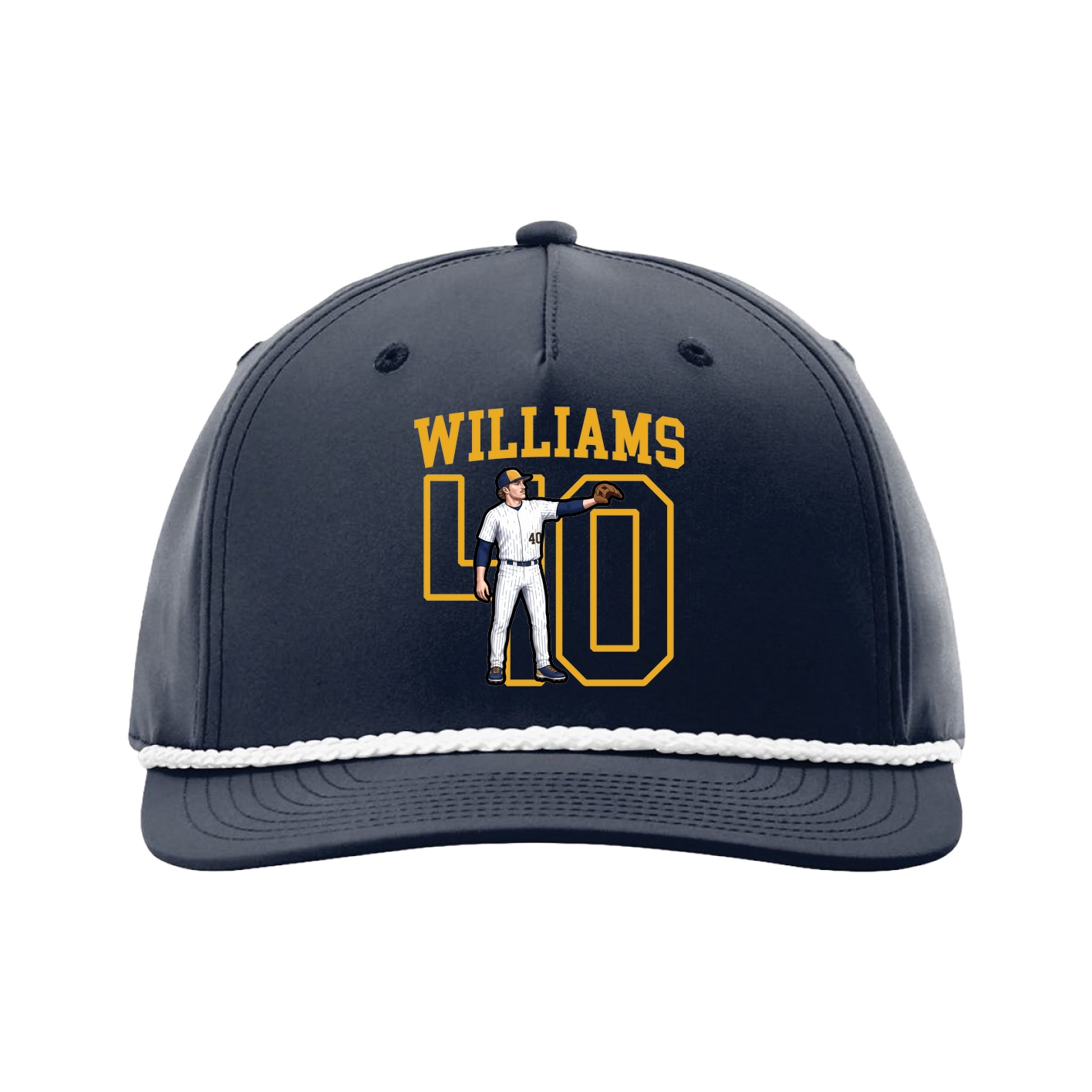 Five-Panel Classic Rope Cap — Shirsey in Navy