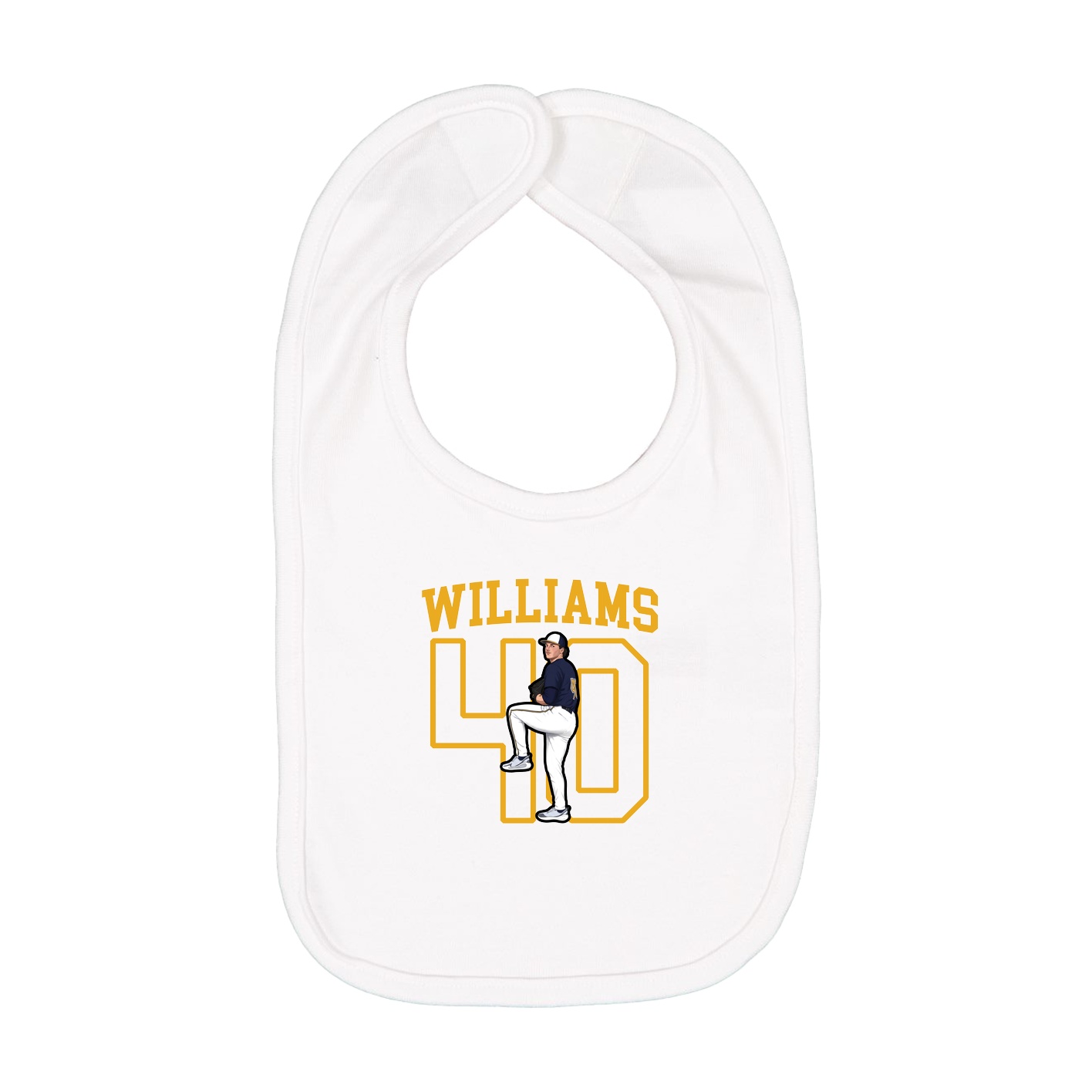 Infant Bib — Shirsey in White