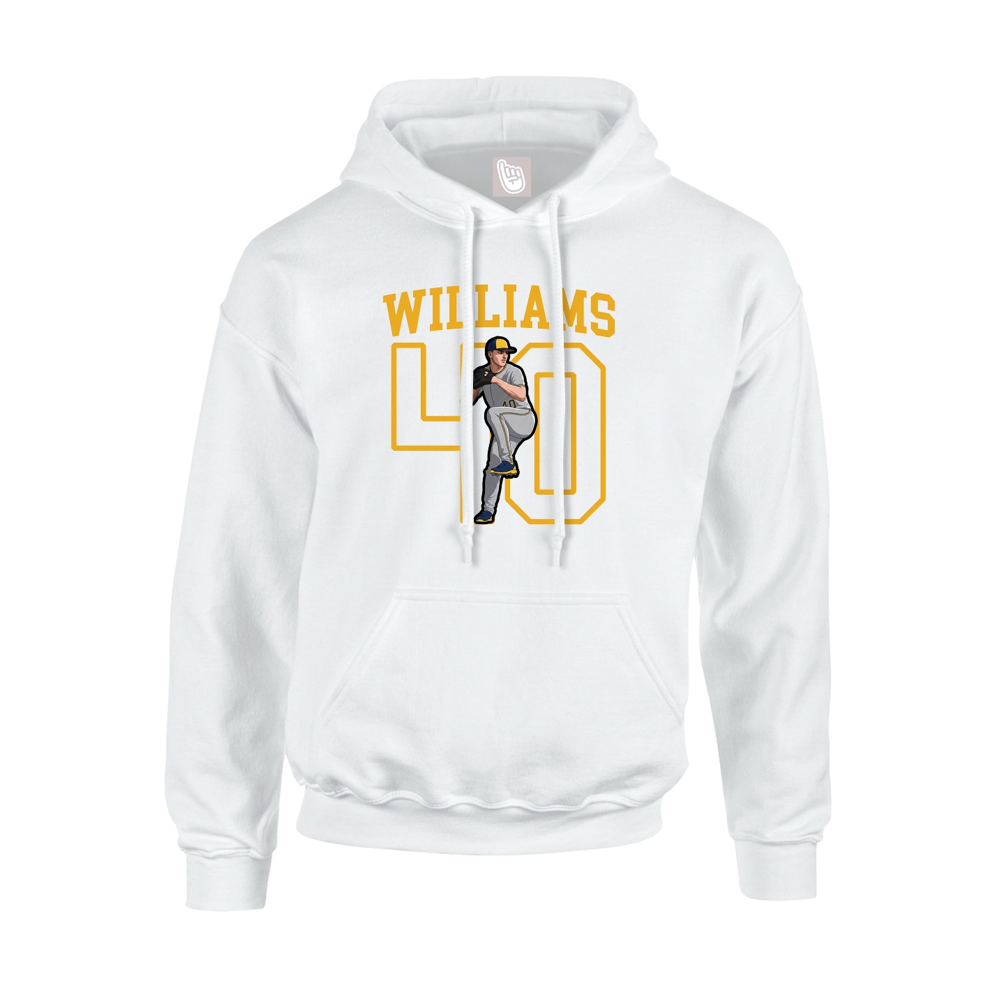 Hoodie — Shirsey in White