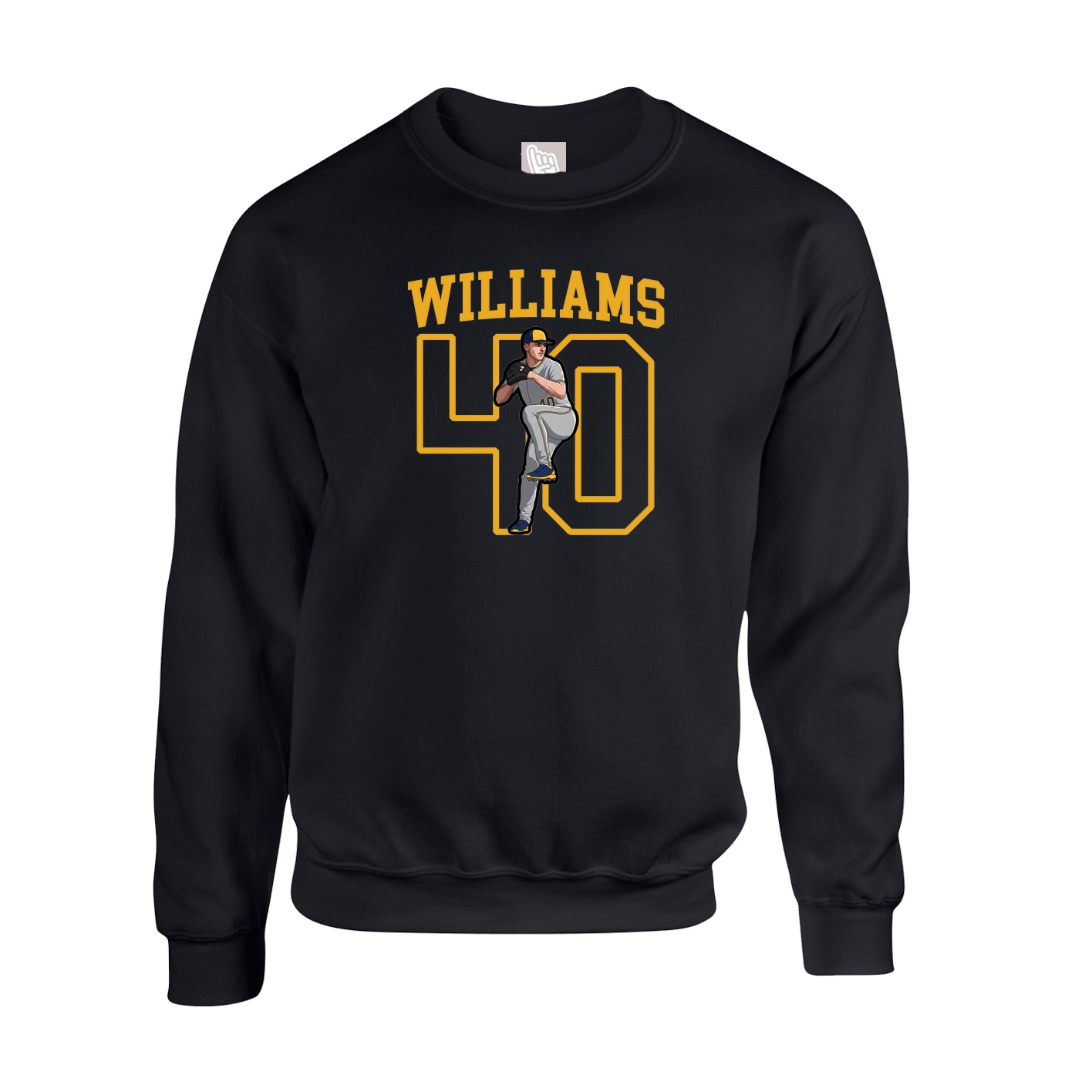 Fleece Crew — Shirsey in Black