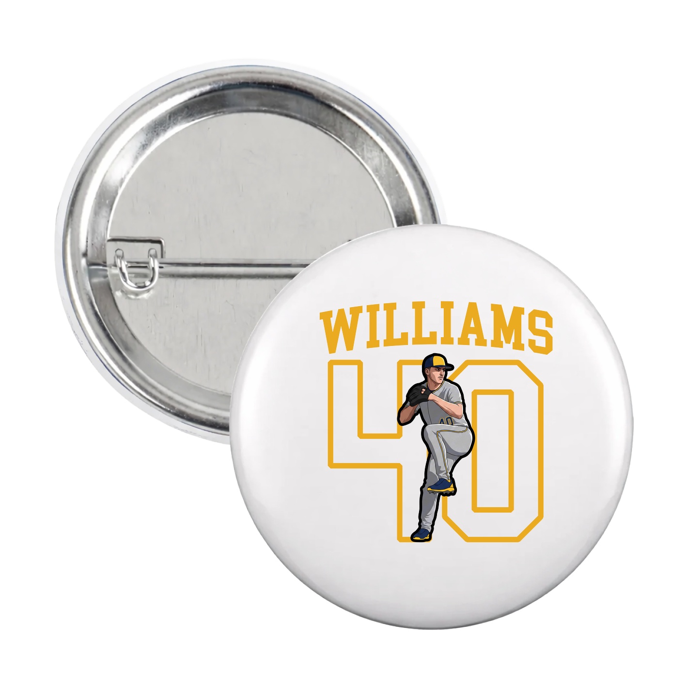 Game Day Button — Shirsey in White