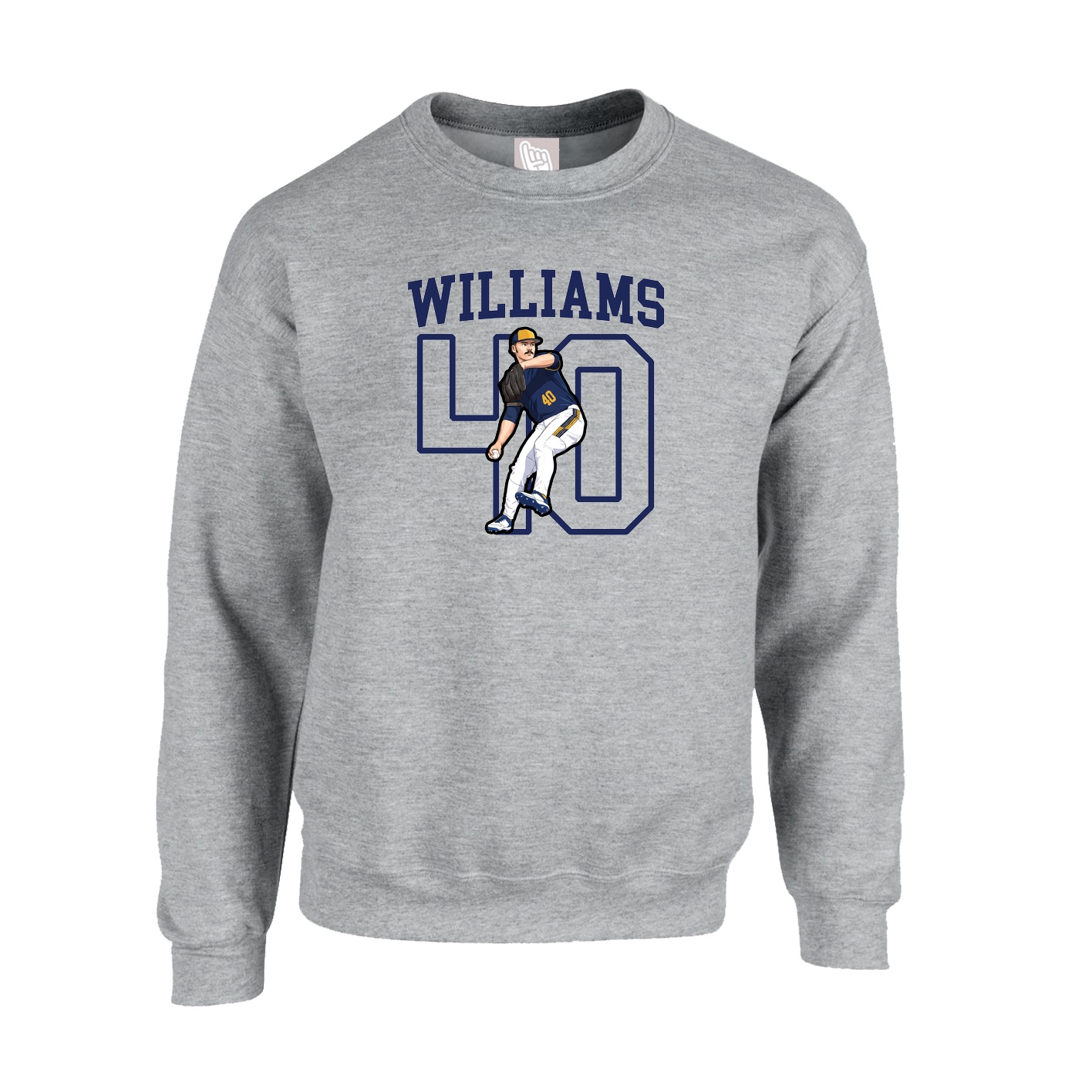 Fleece Crew — Shirsey in Grey
