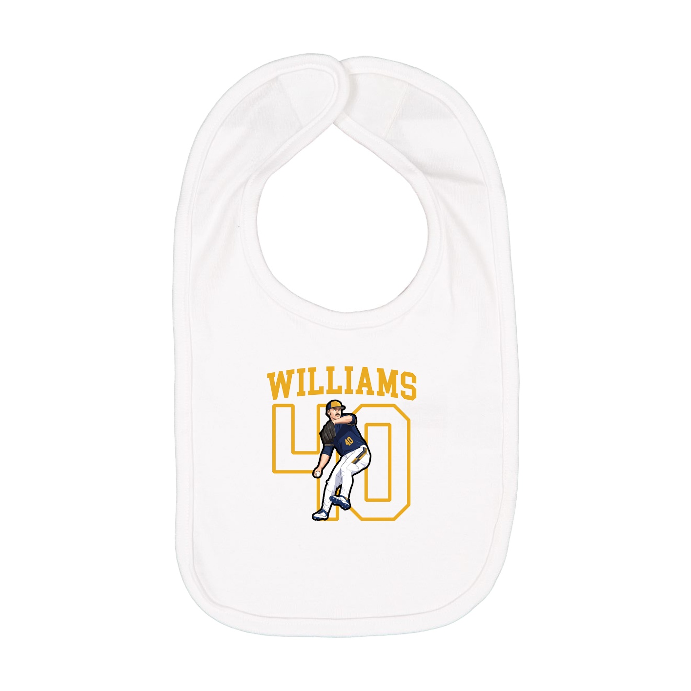 Infant Bib — Shirsey in White