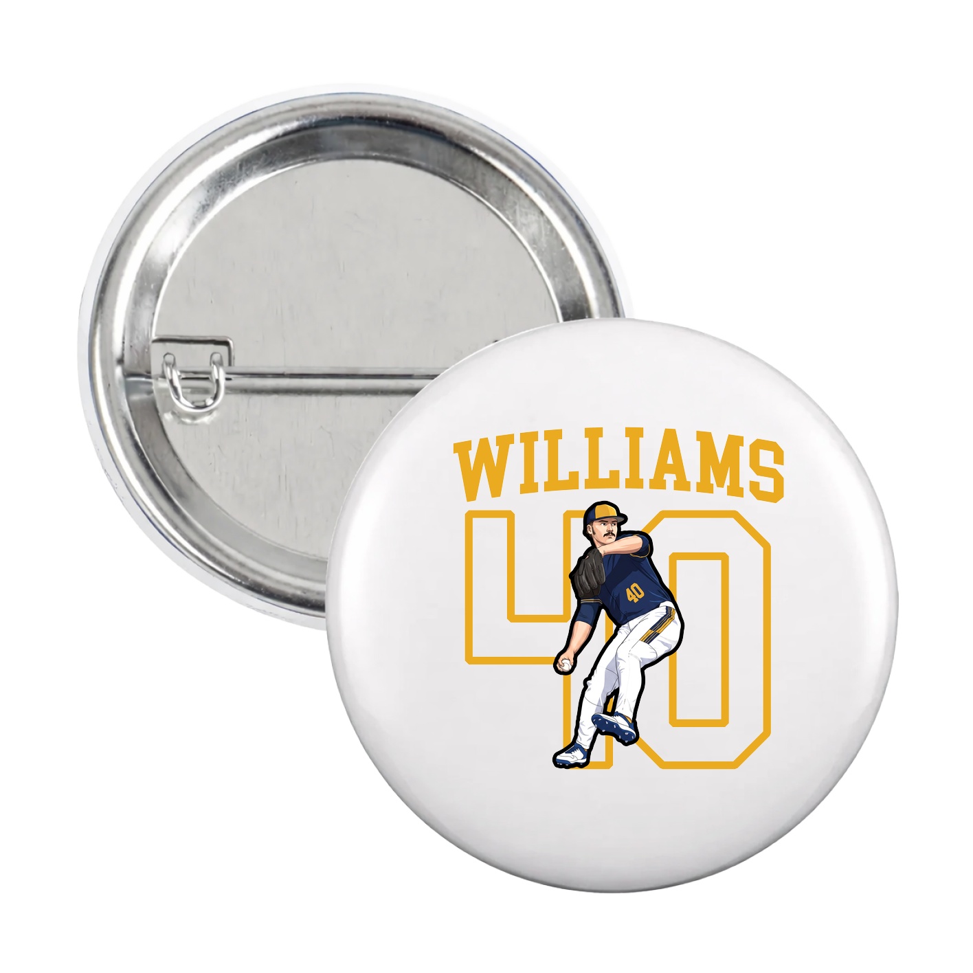 Game Day Button — Shirsey in White