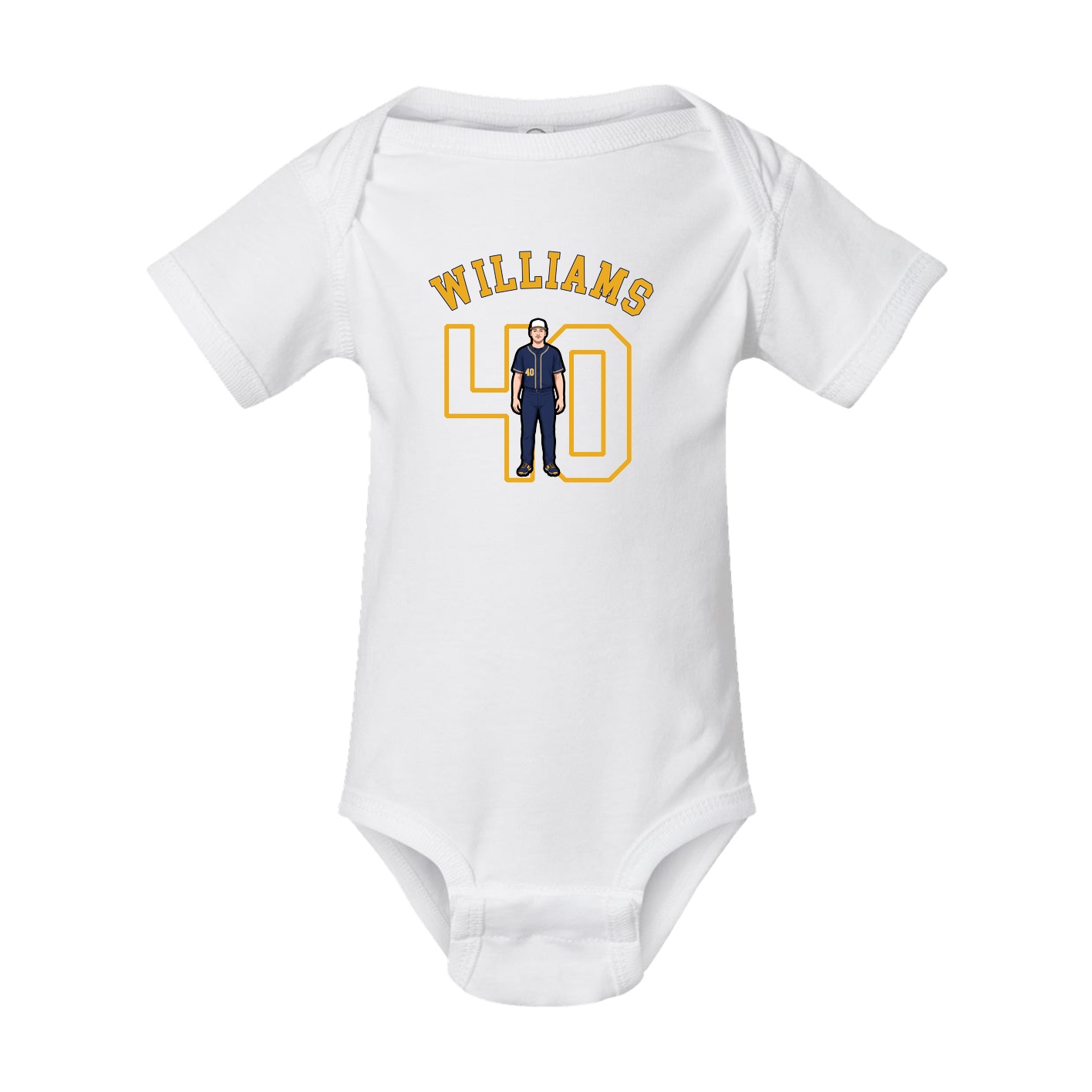Baby Onesie — Shirsey Arch in White