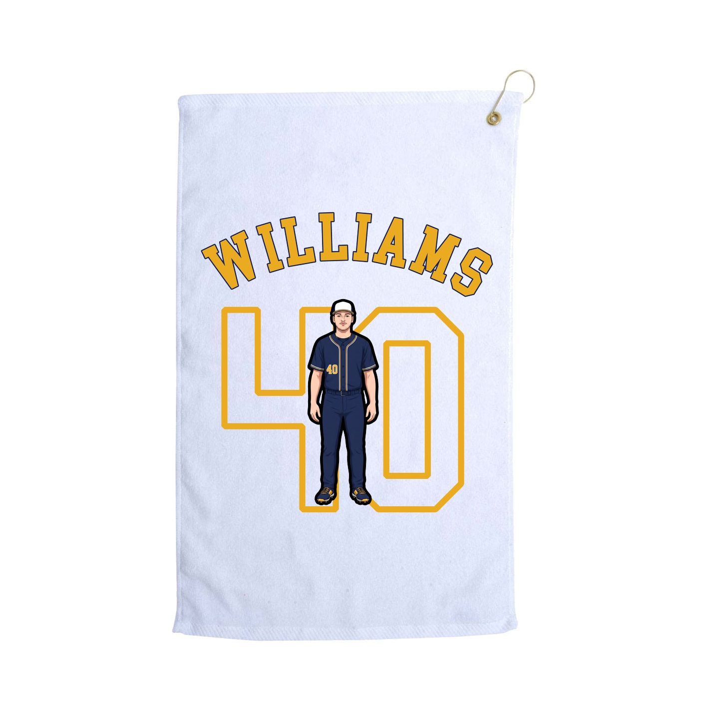 Golf Towel — Shirsey Arch in White