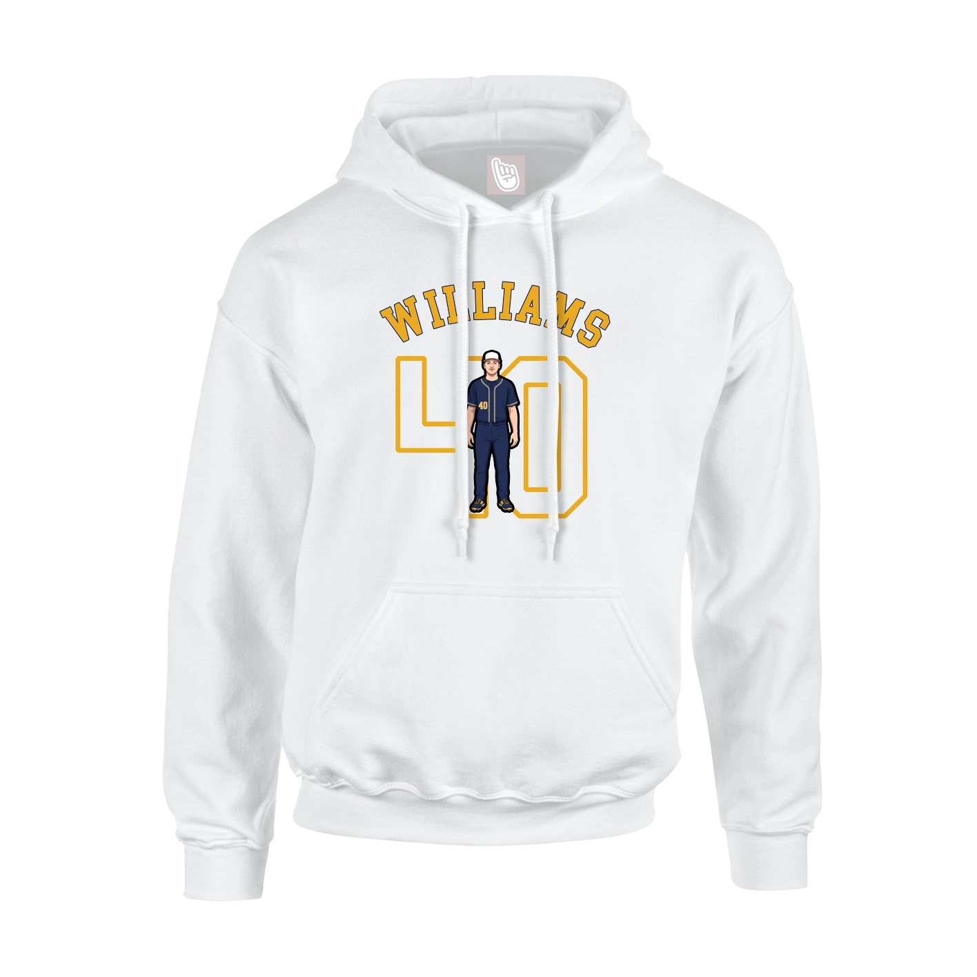 Hoodie — Shirsey Arch in White
