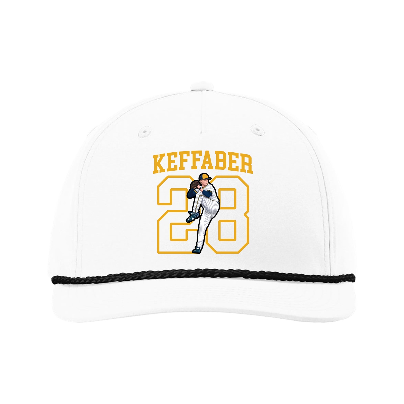 Five-Panel Classic Rope Cap — Shirsey in White