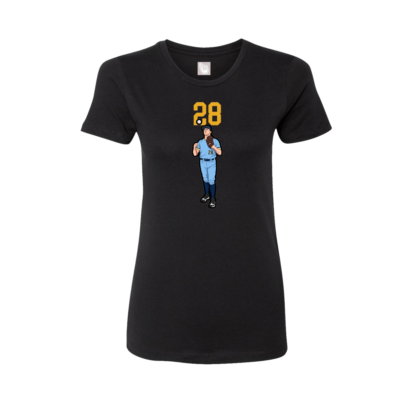 Womens Tee — Number Top in Black