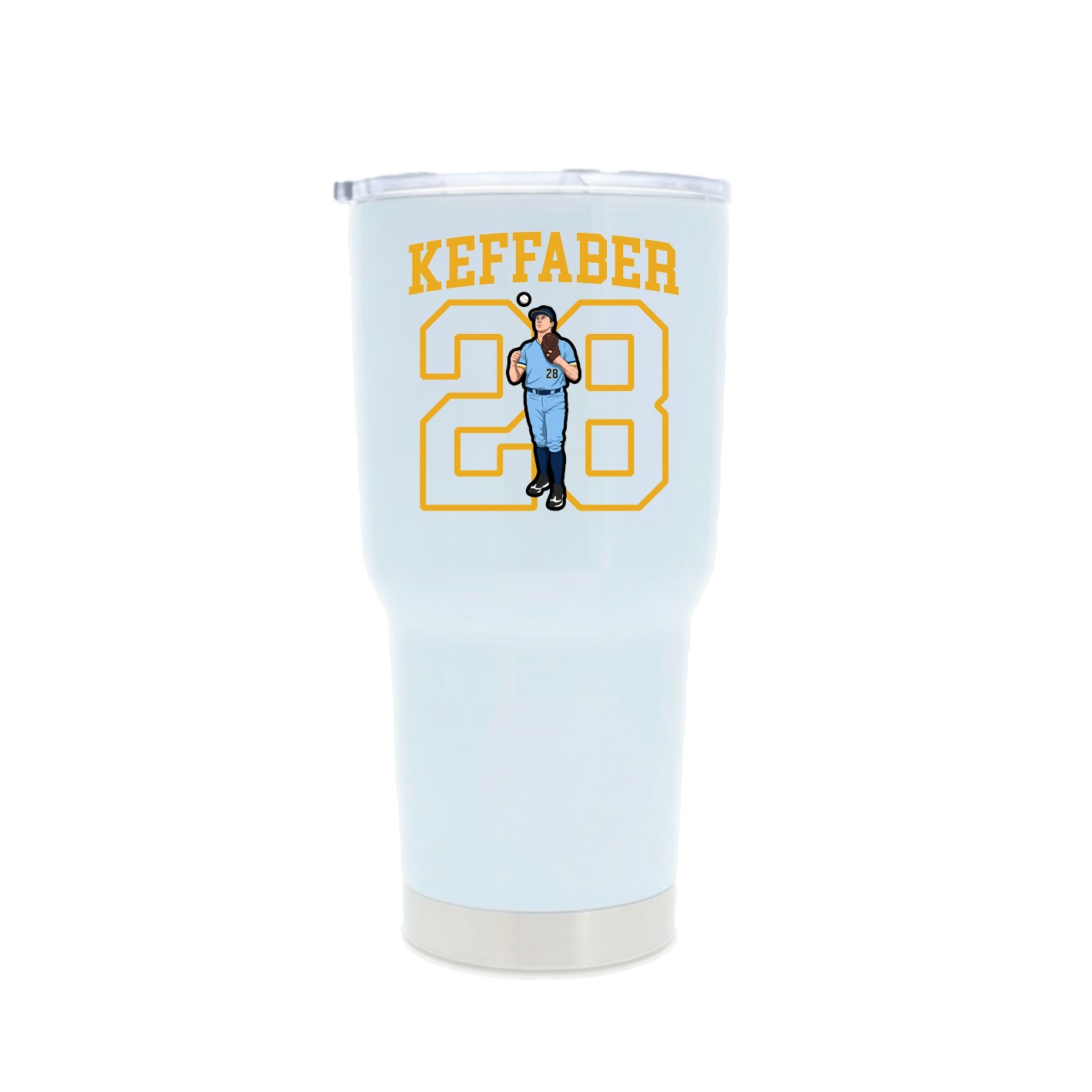 30oz Stainless Steel Tumbler — Shirsey in White