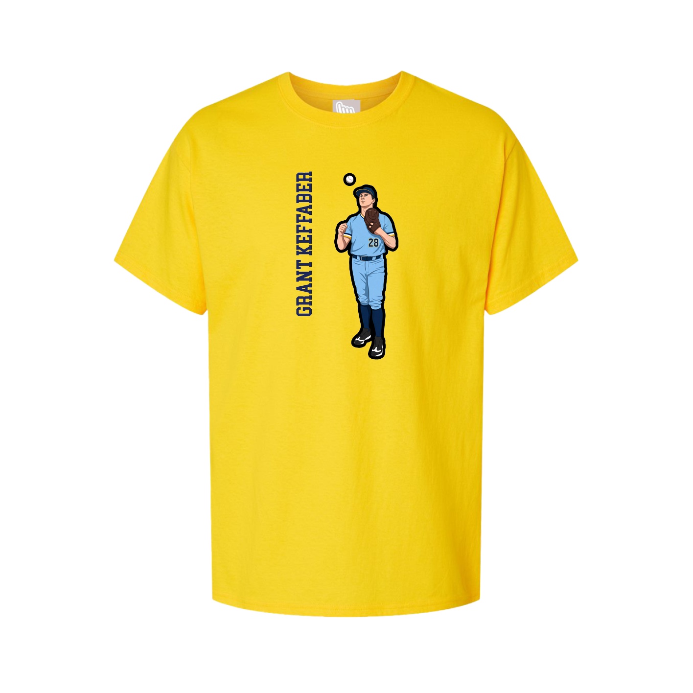 Tee — Name Vertical in Gold