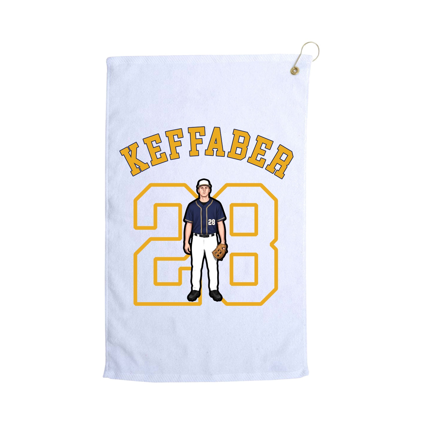 Golf Towel — Shirsey Arch in White