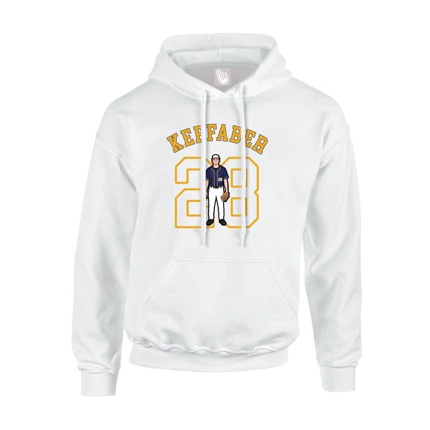 Hoodie — Shirsey Arch in White