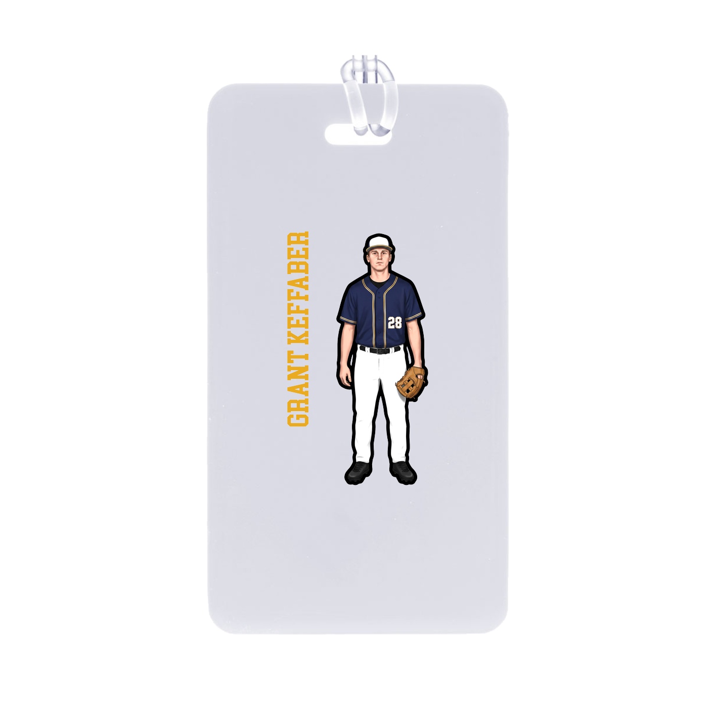 Bag Tag — Name Vertical in Classic