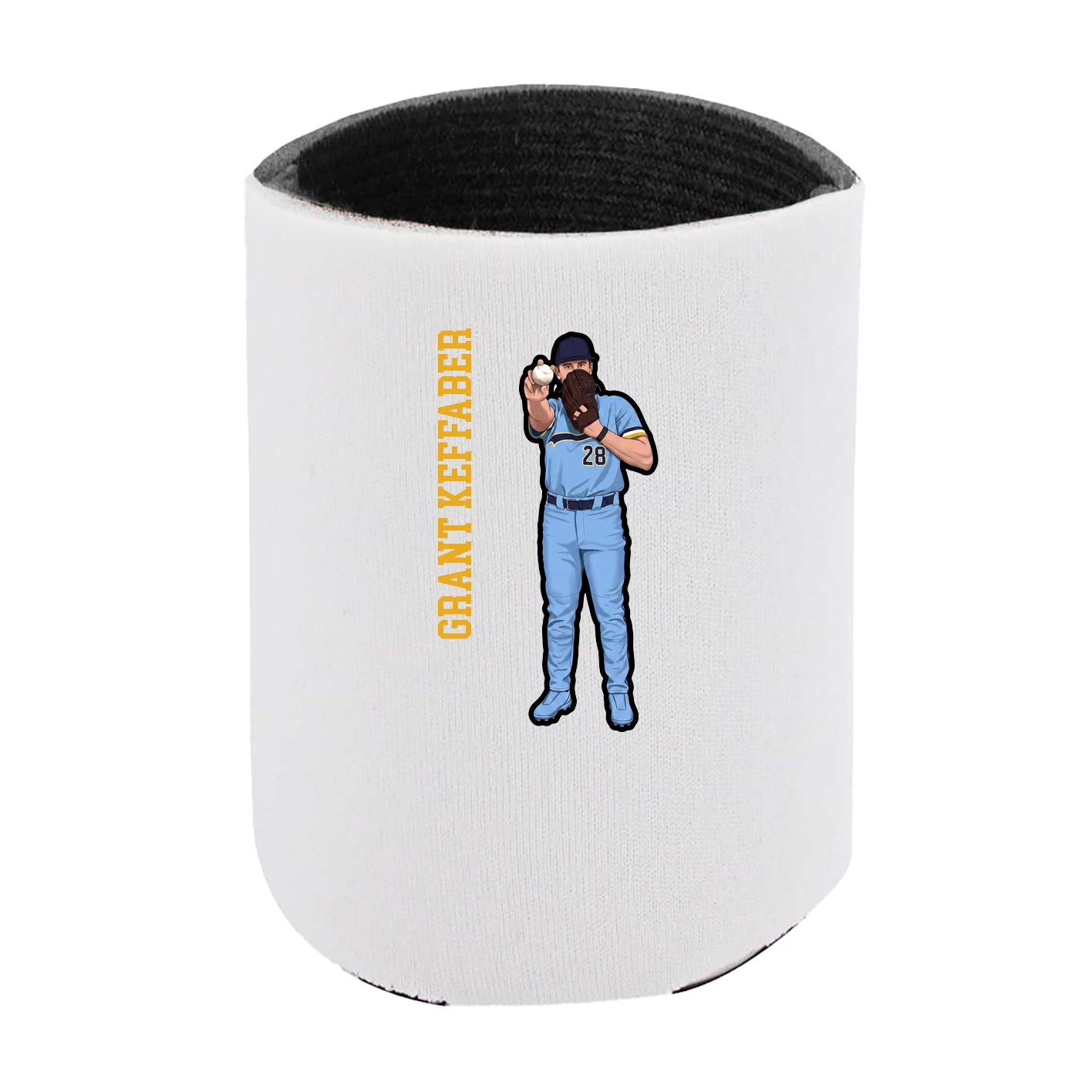 Can Holder — Name Vertical in White