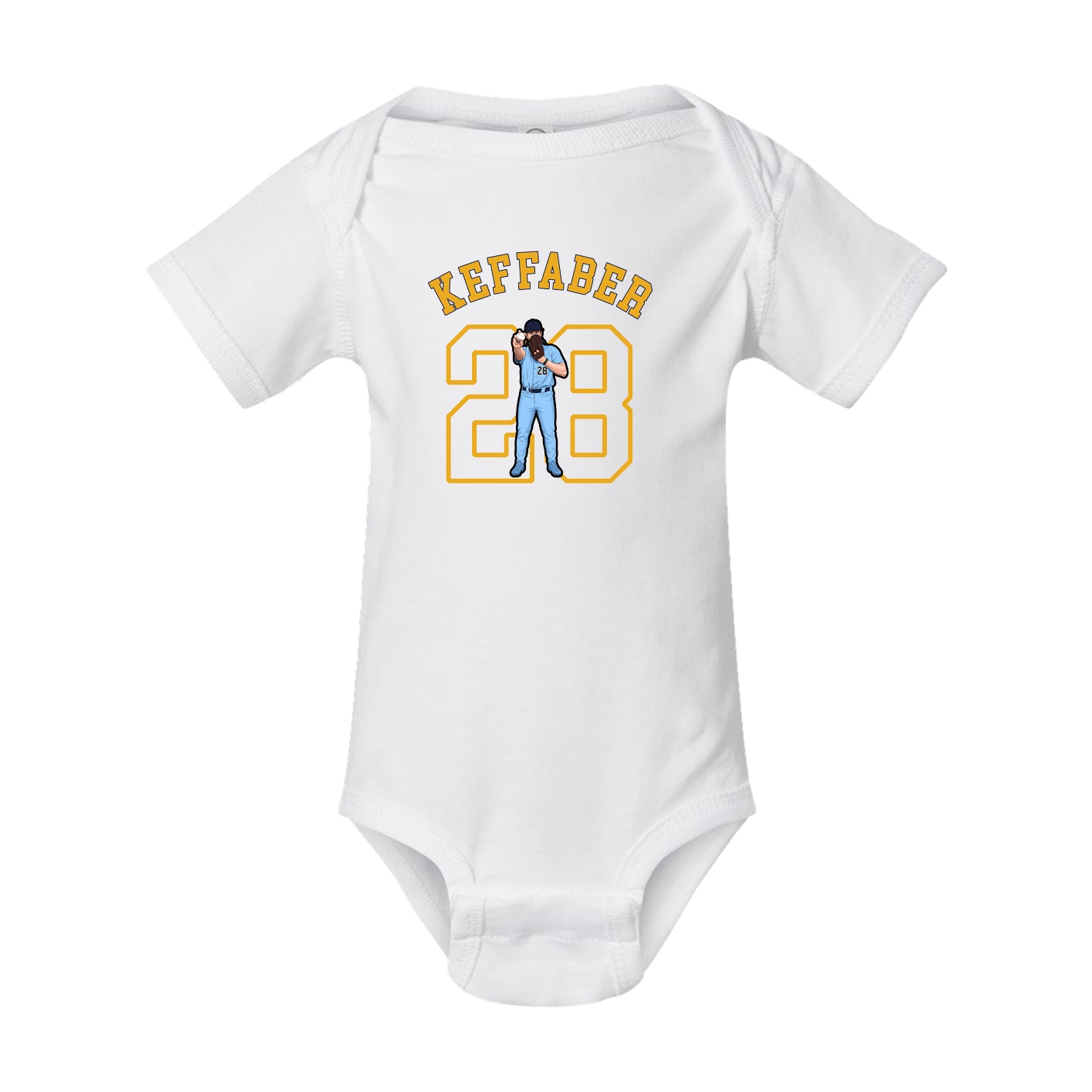Baby Onesie — Shirsey Arch in White