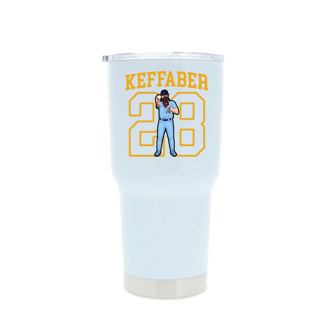 30oz Stainless Steel Tumbler — Shirsey in White
