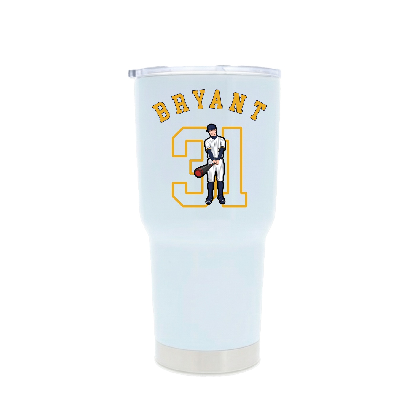 30oz Stainless Steel Tumbler — Shirsey Arch in White