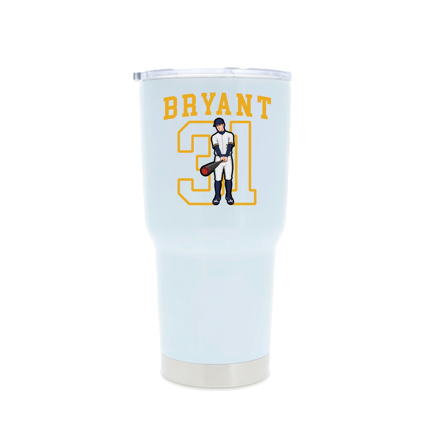 30oz Stainless Steel Tumbler — Shirsey in White