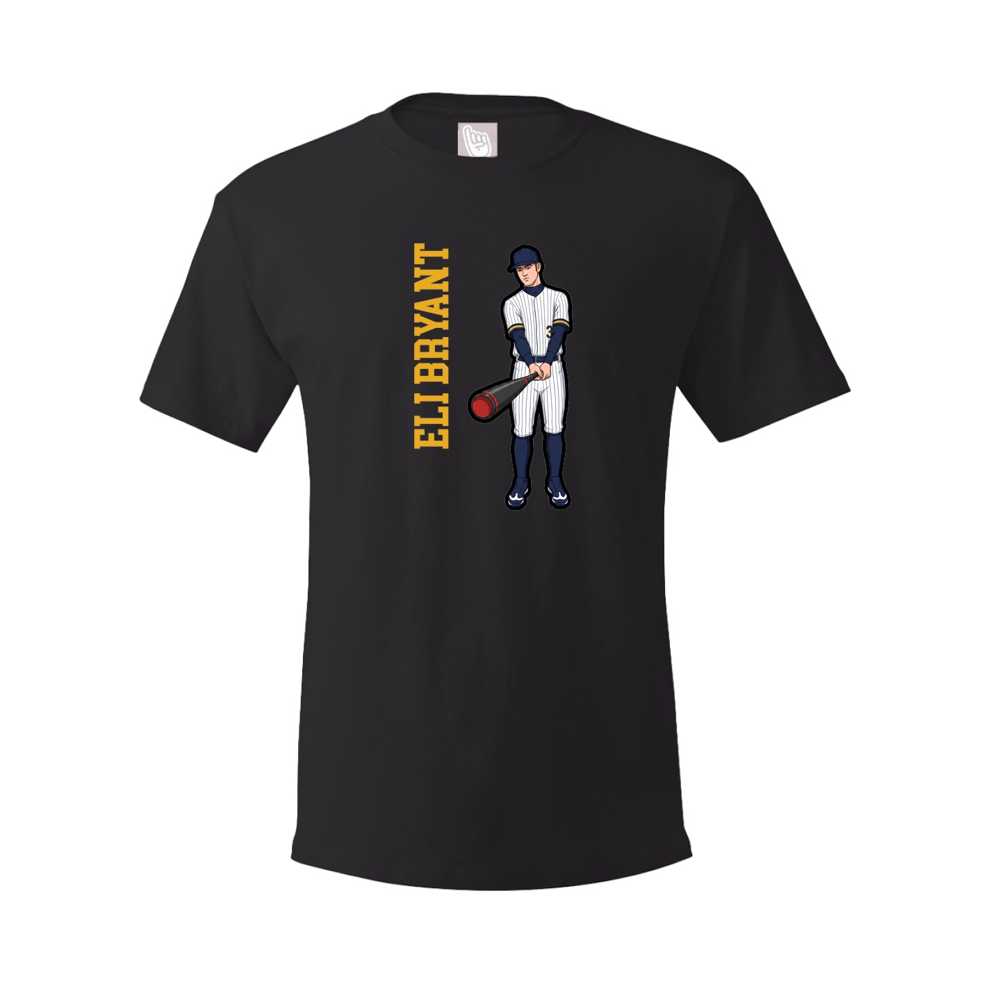 Tee — Name Vertical in Black