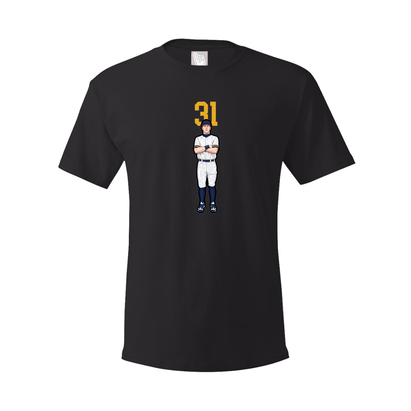 Youth Tee — Number Top in Black