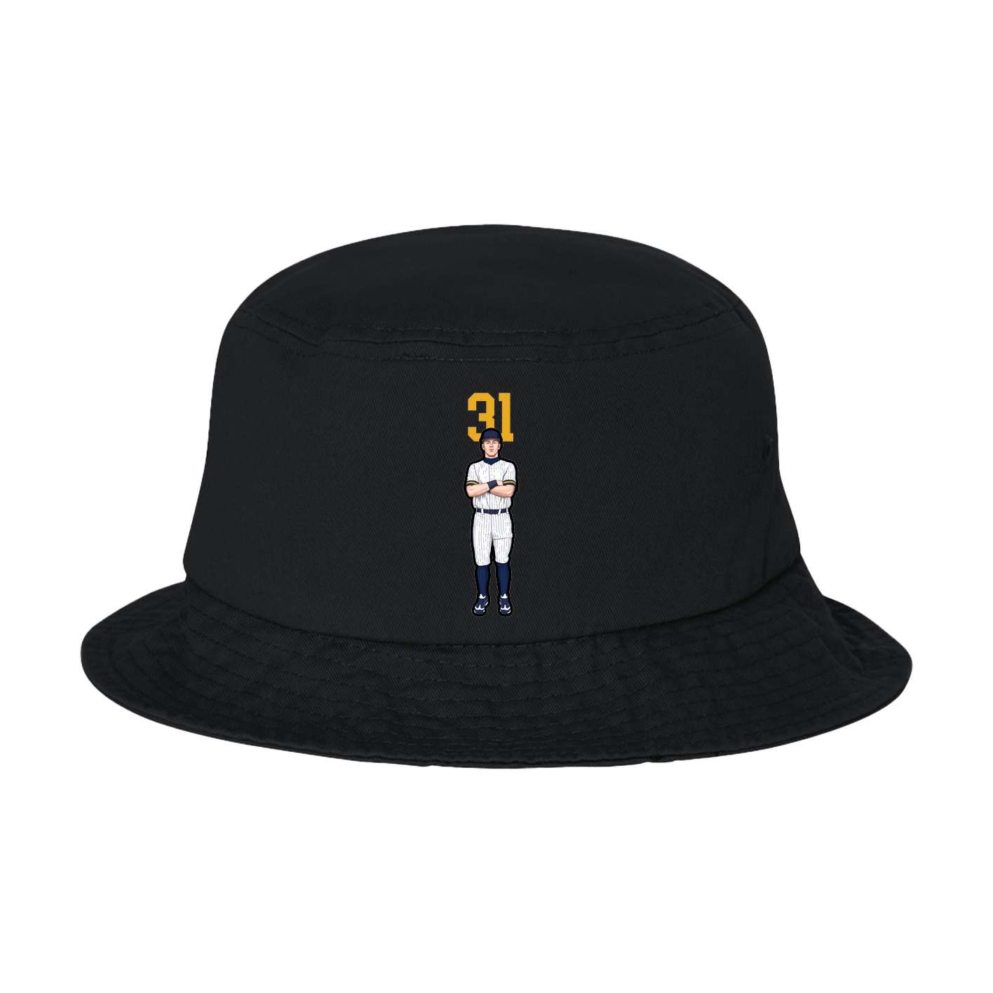Bucket Cap — Number Top in Black