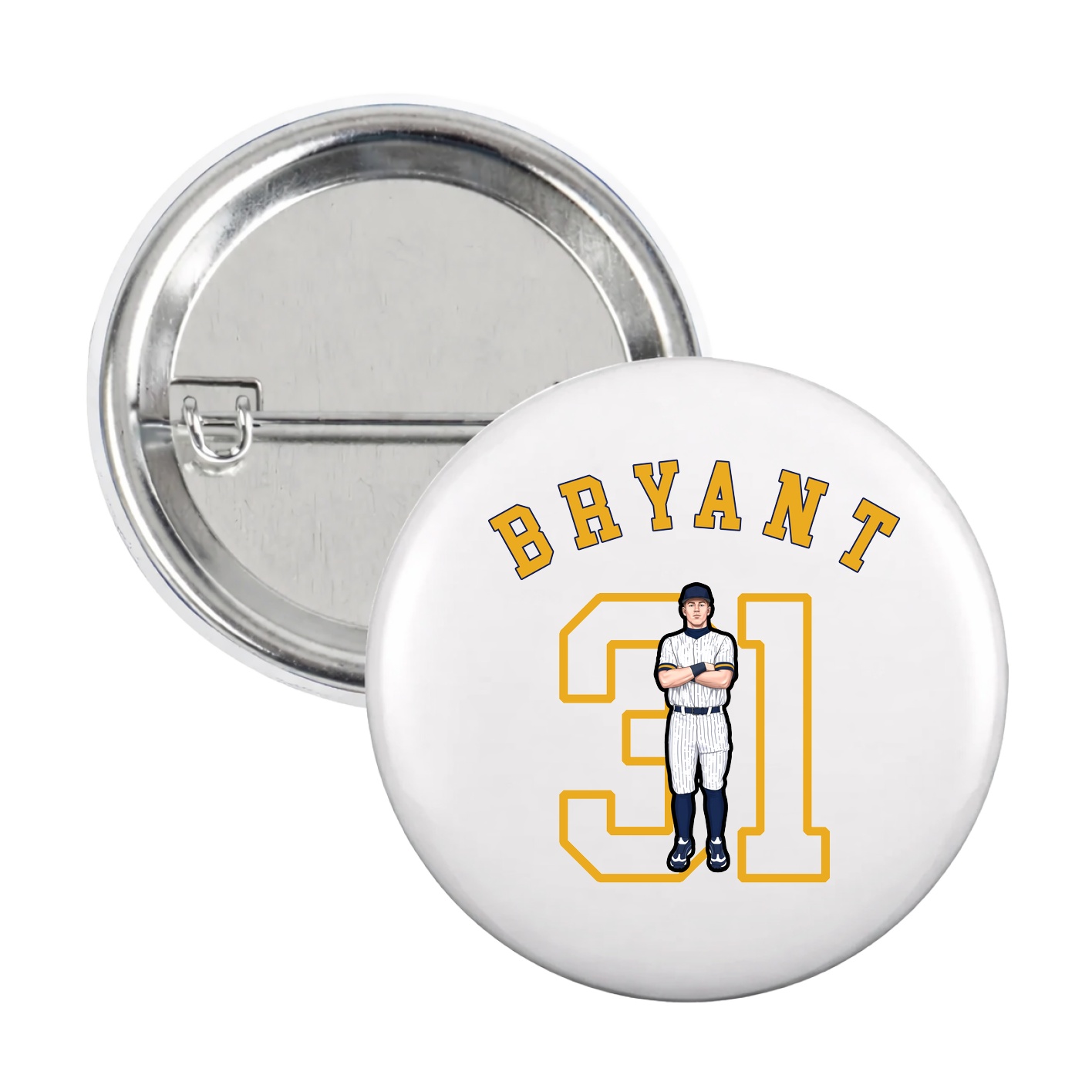Game Day Button — Shirsey Arch in White