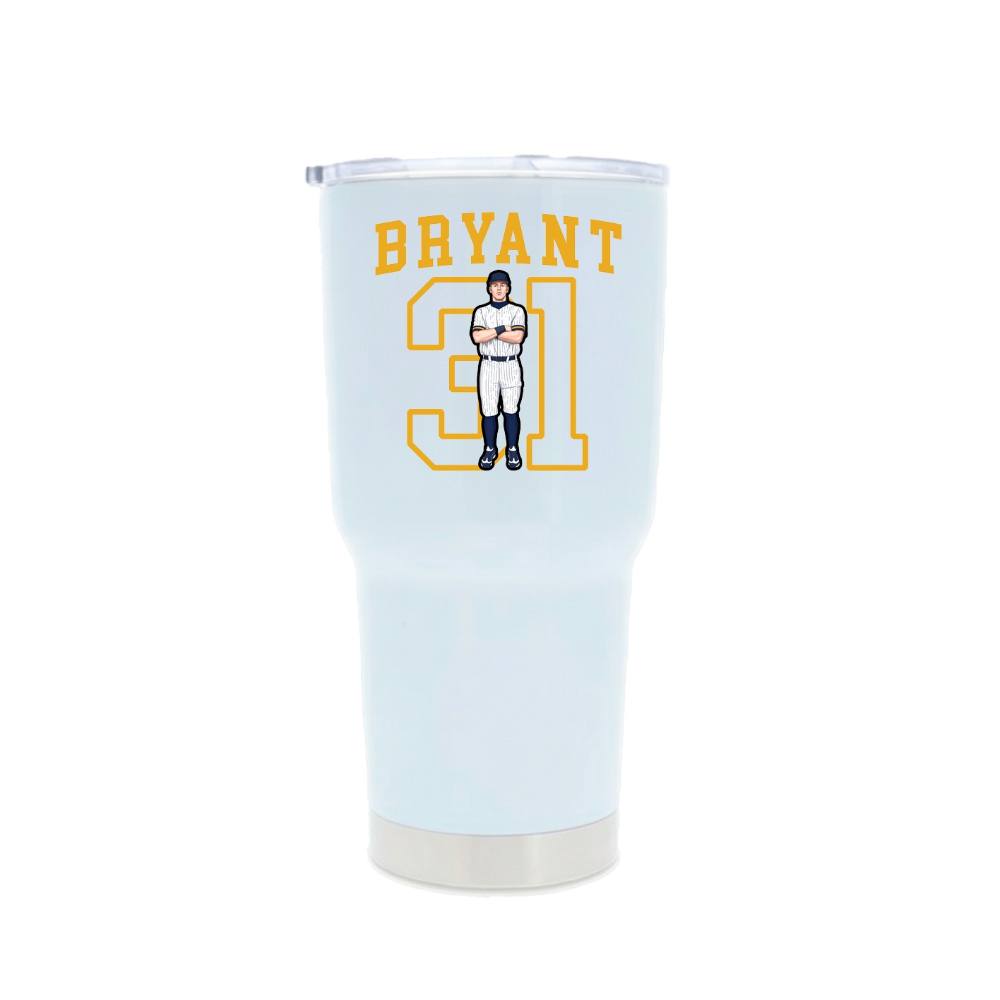 30oz Stainless Steel Tumbler — Shirsey in White