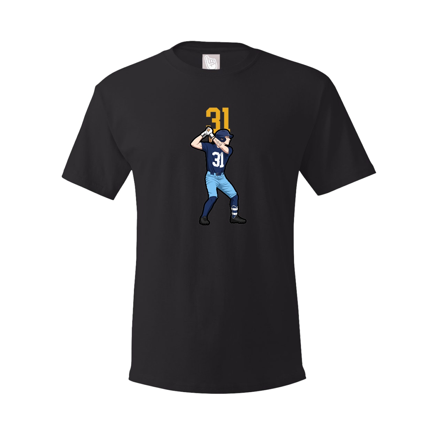 Youth Tee — Number Top in Black