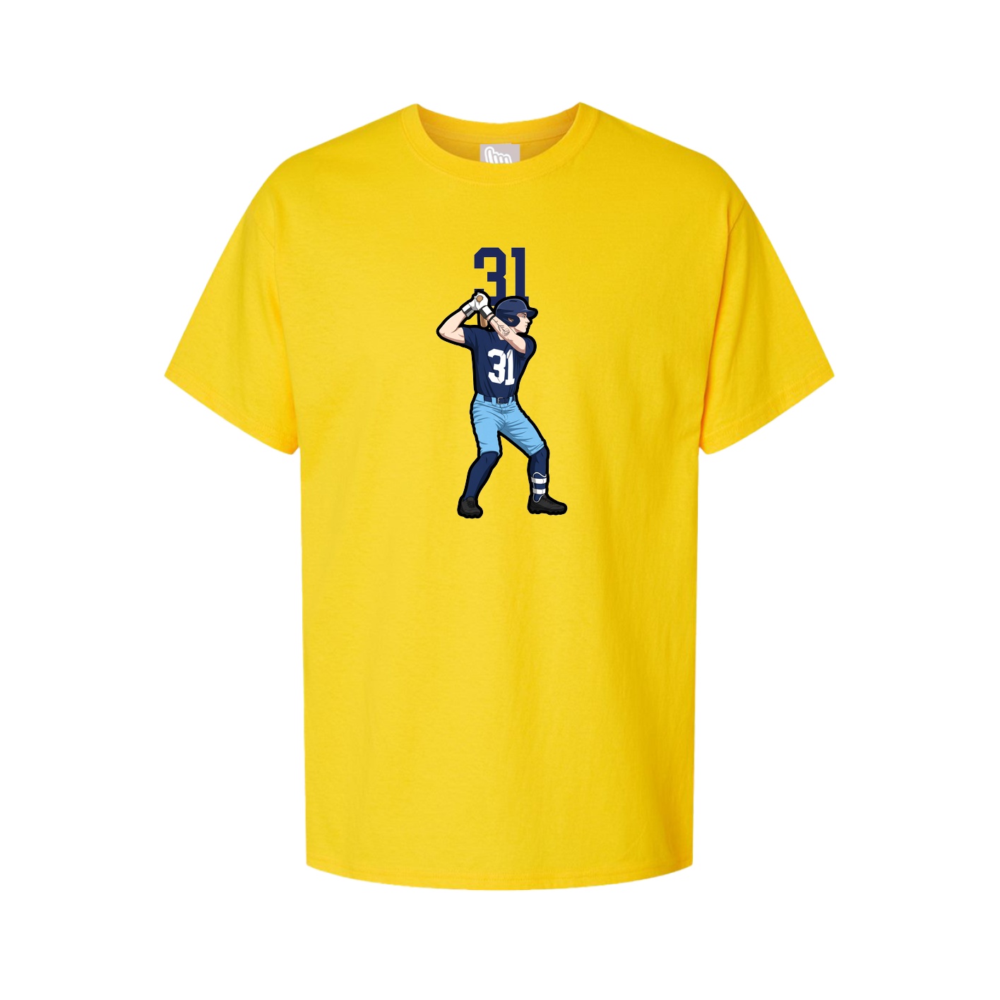 Youth Tee — Number Top in Gold