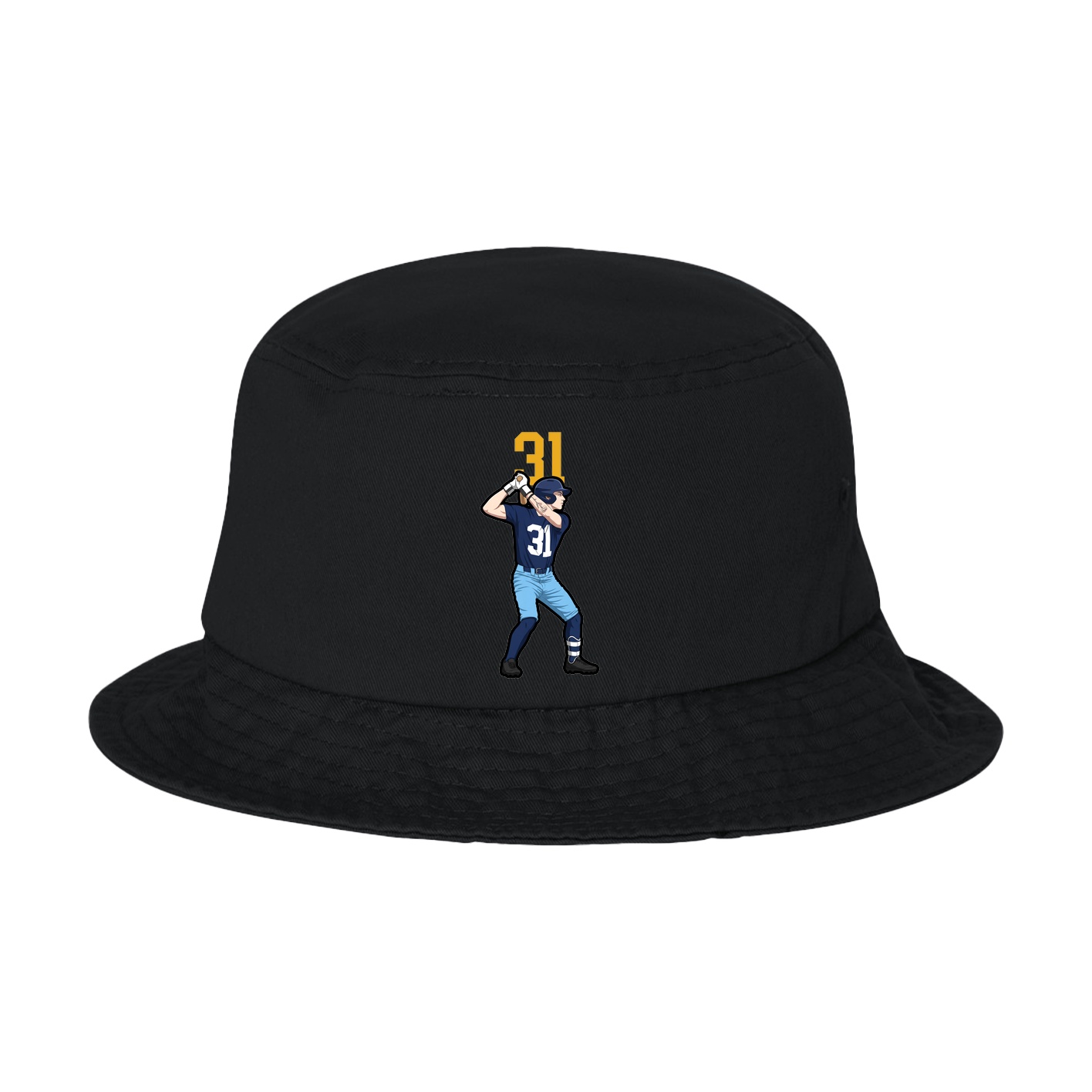 Bucket Cap — Number Top in Black