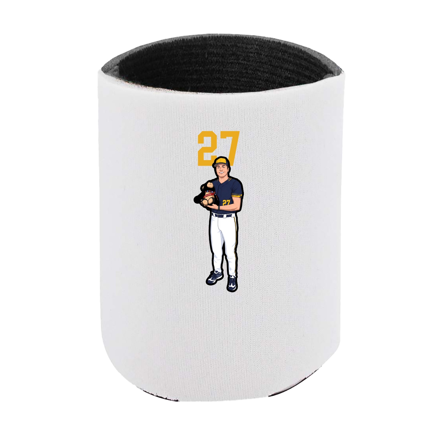 Can Holder — Number Top in White