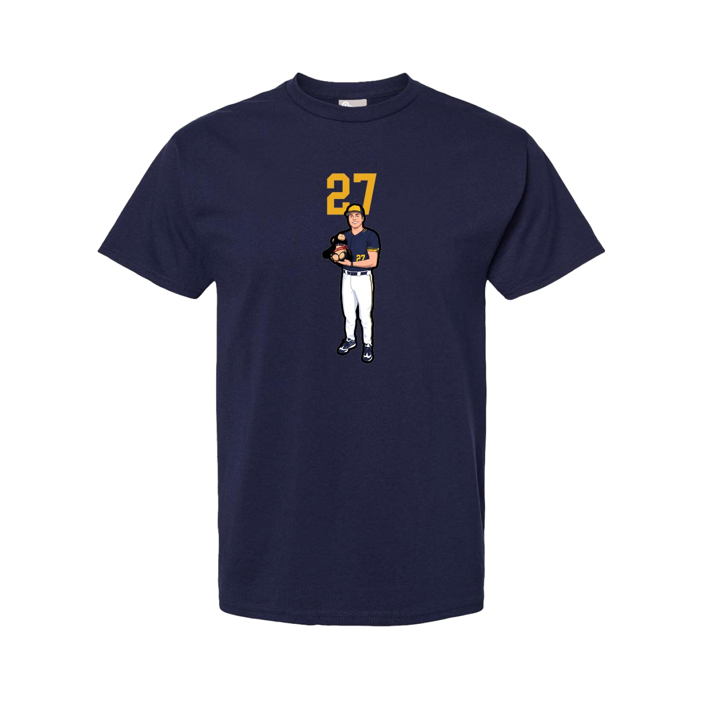 Youth Tee — Number Top in Navy