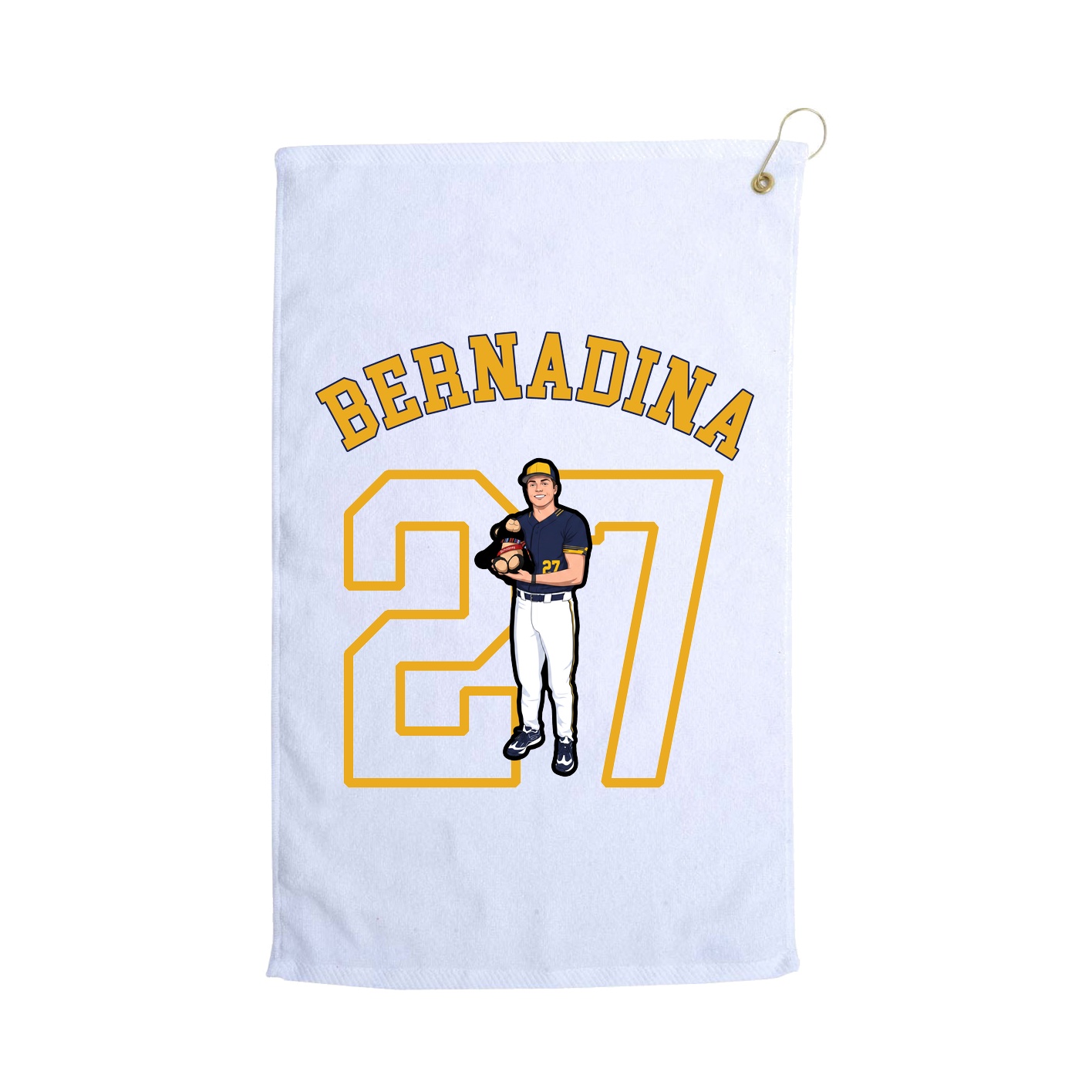 Golf Towel — Shirsey Arch in White