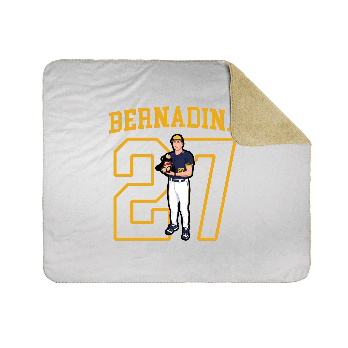 Throw Blanket — Shirsey in White