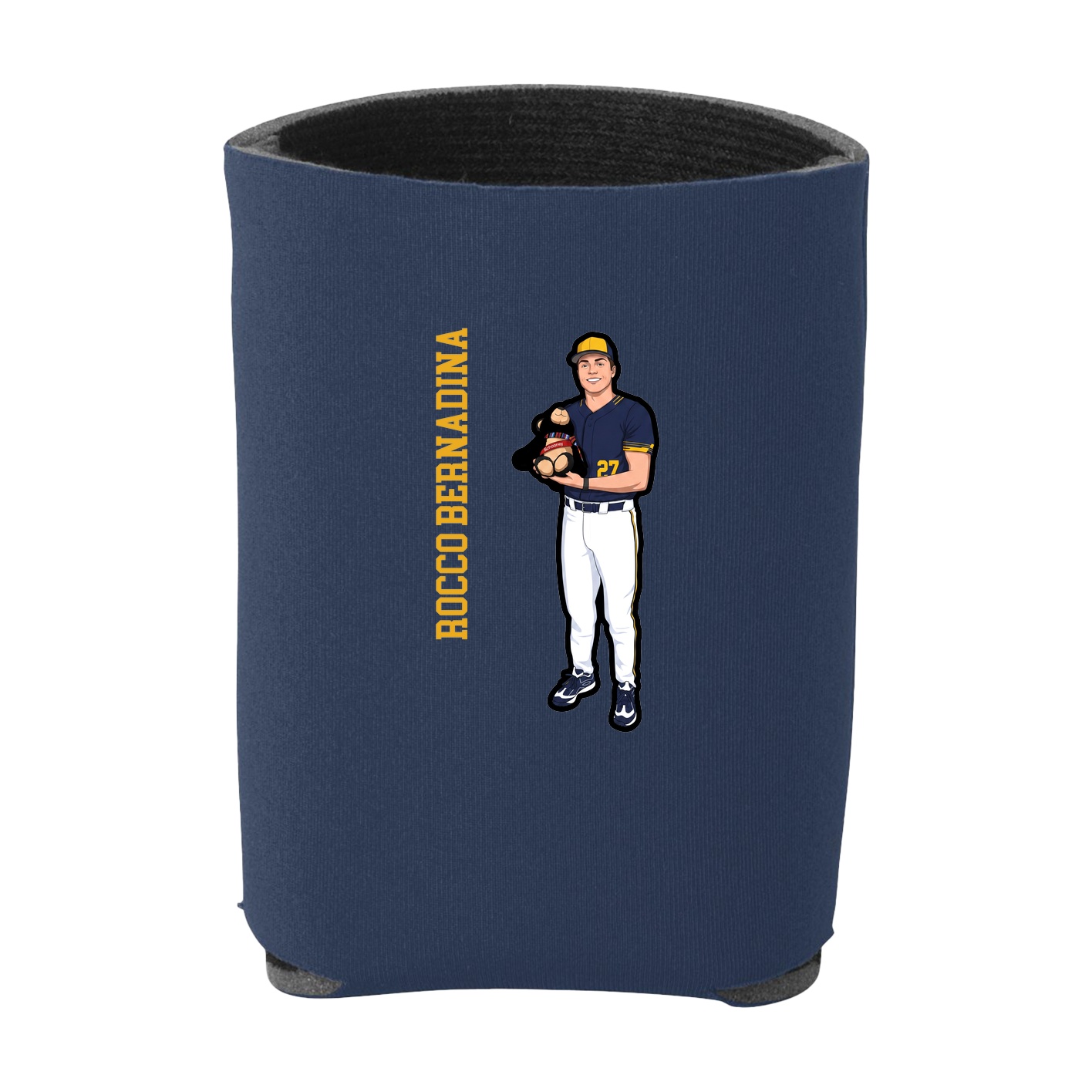 Can Holder — Name Vertical in Navy