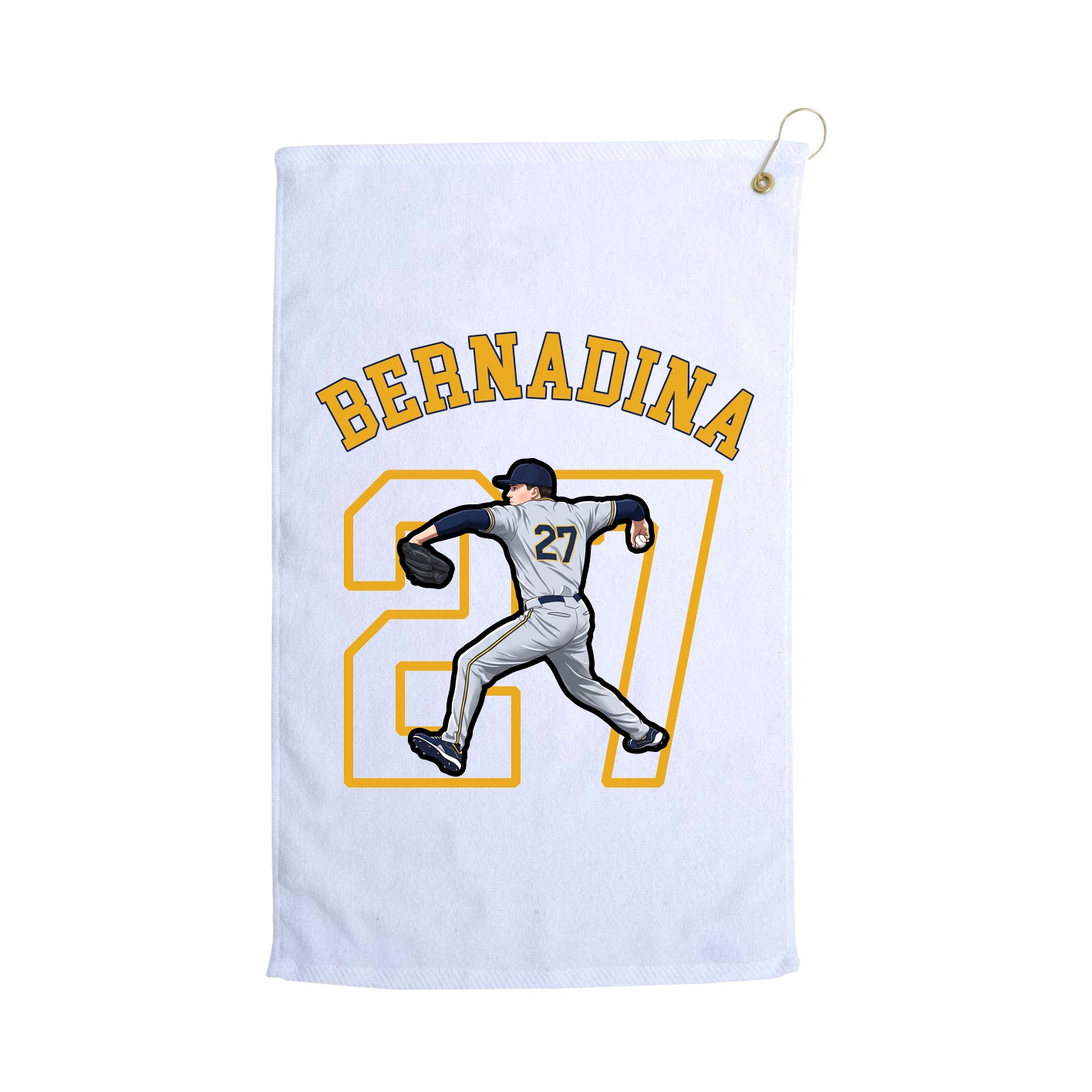 Golf Towel — Shirsey Arch in White